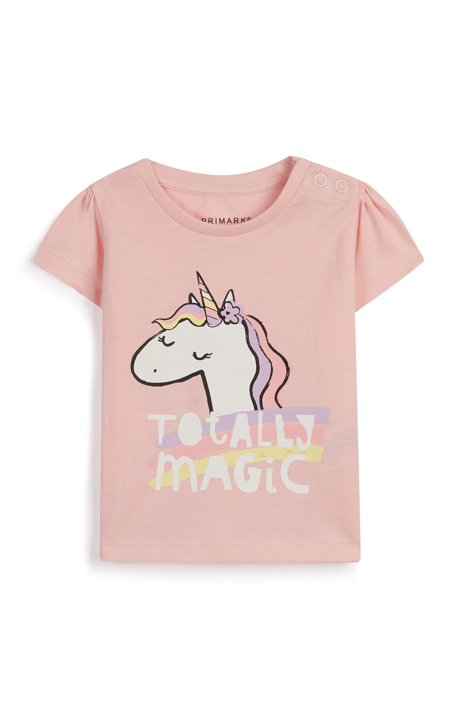 Camiseta de unicornio para bebé niña
