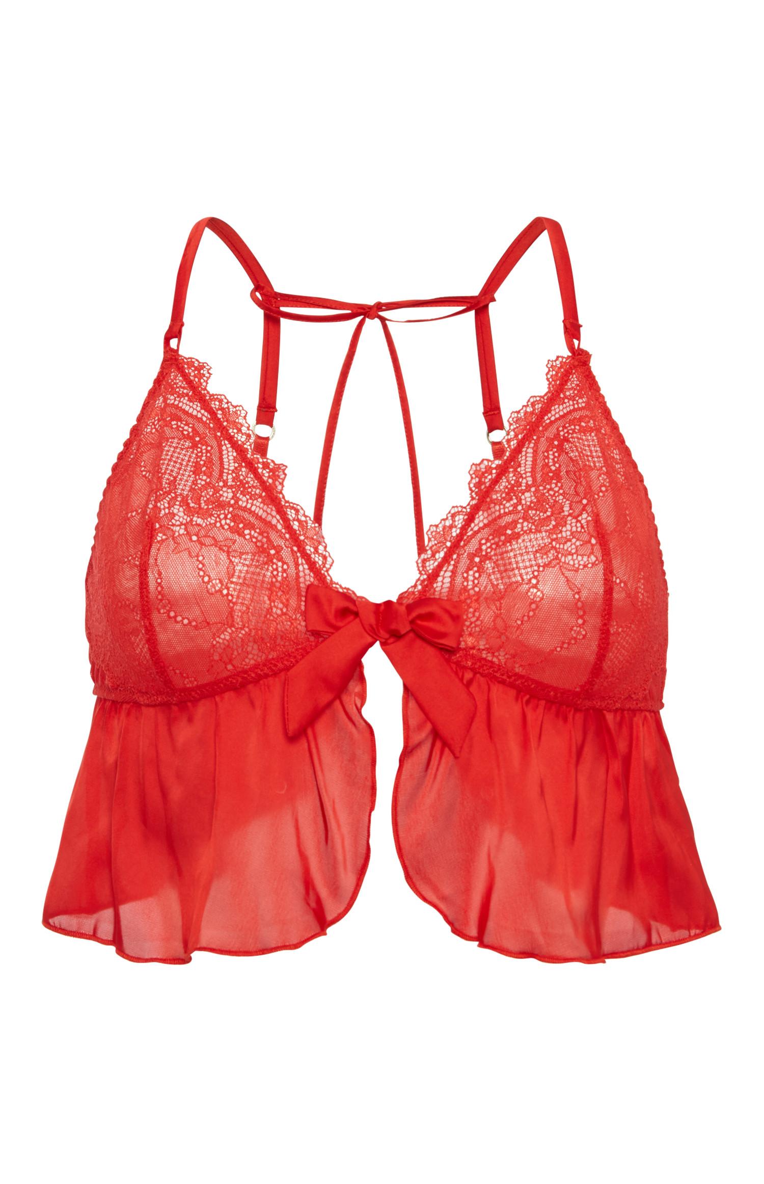 Sutiã bralette fluido vermelho