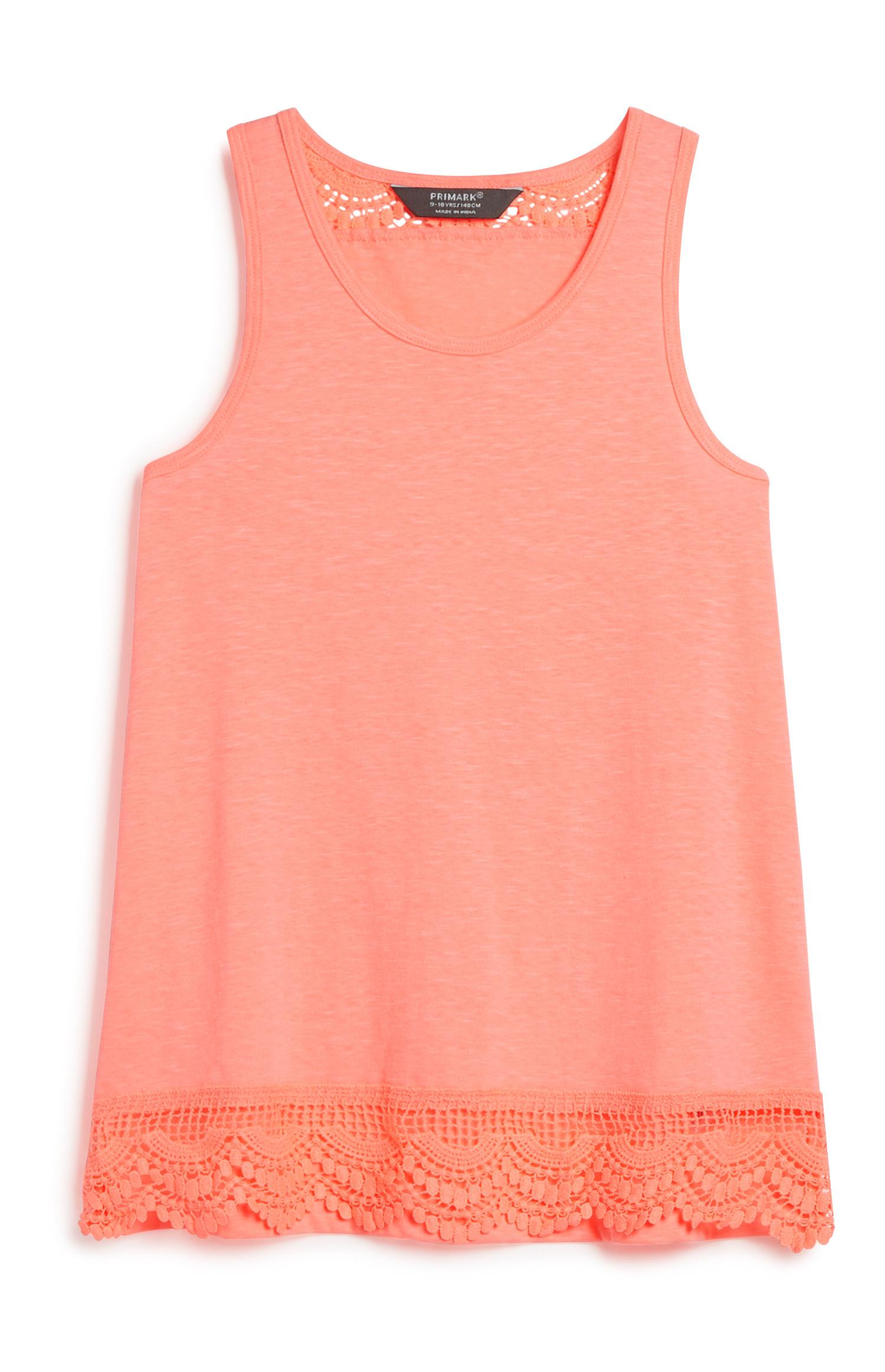 Top con ganchillo para niña mayor