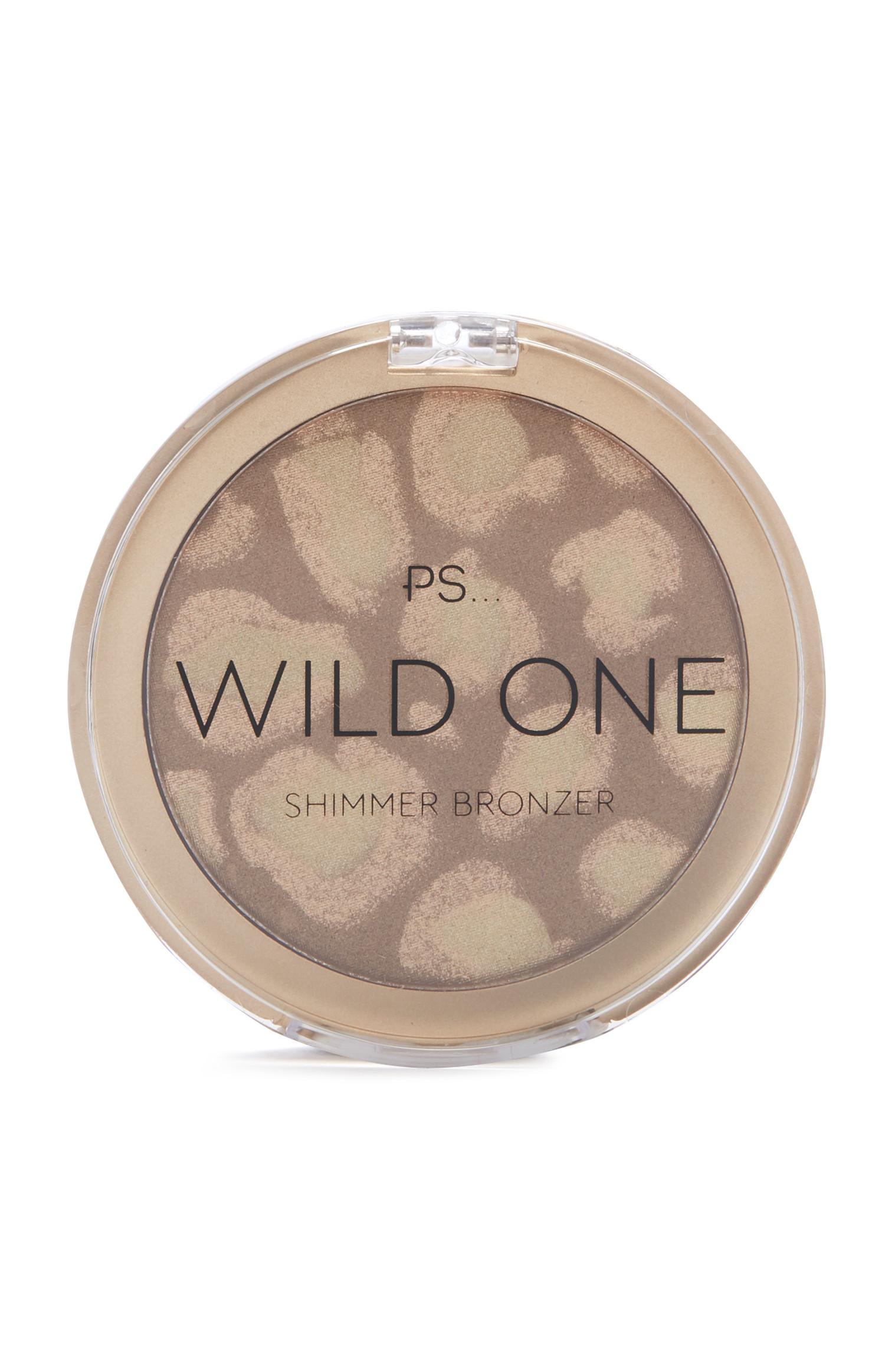 Polvos bronceadores con motivo de estampado de leopardo