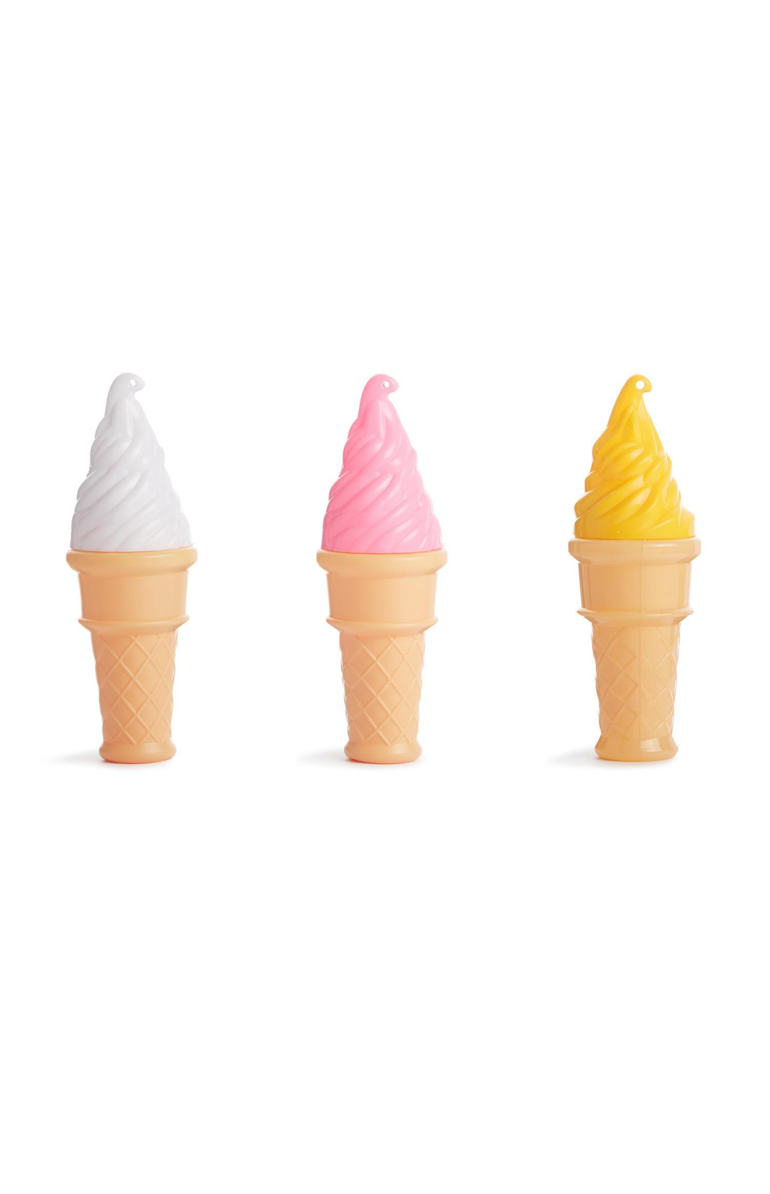 Pack de 3 helados de pompas de jabón
