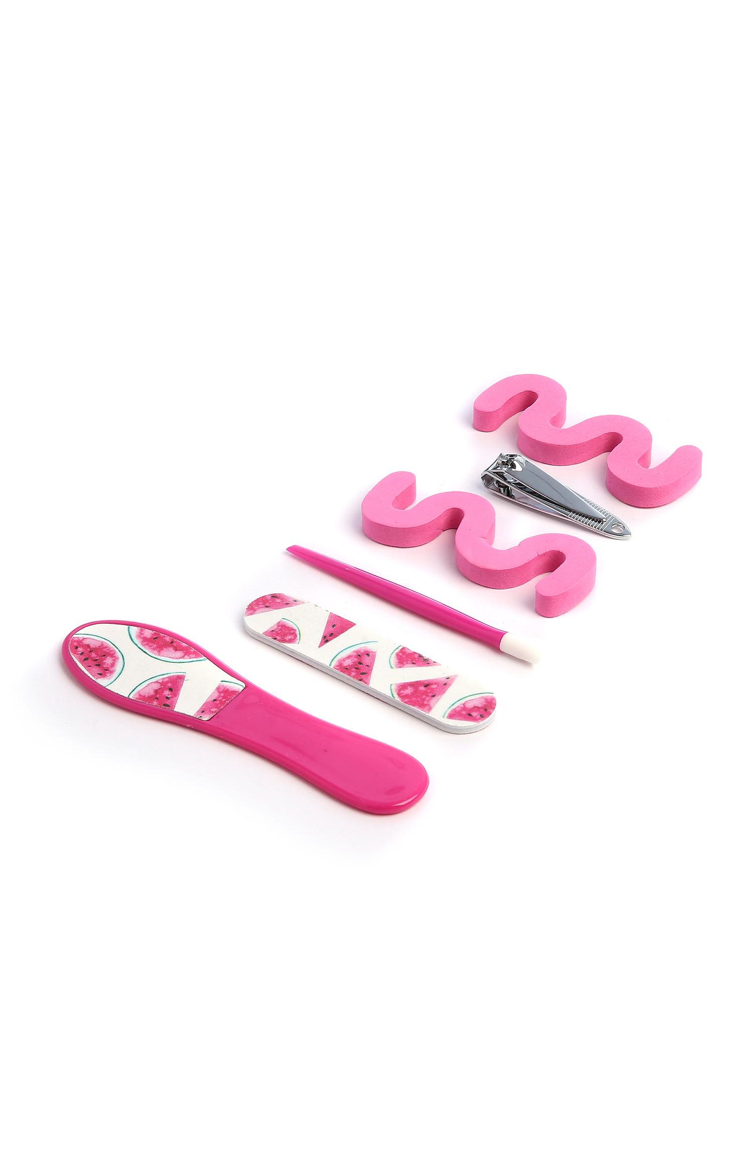 Kit de pedicura con estampado de sandía