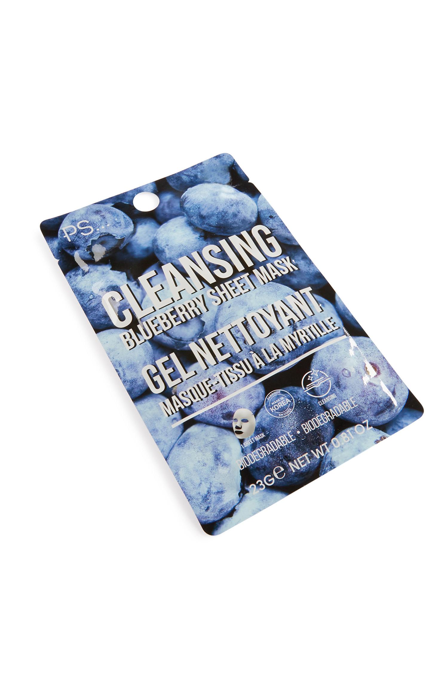 Máscara tecido mirtilo