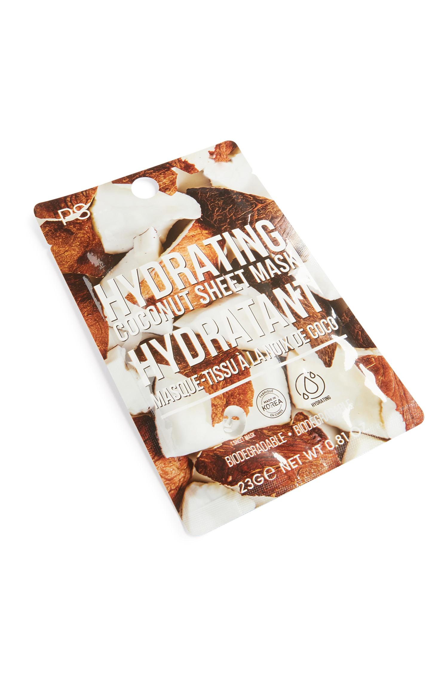 Máscara tecido hidratante coco