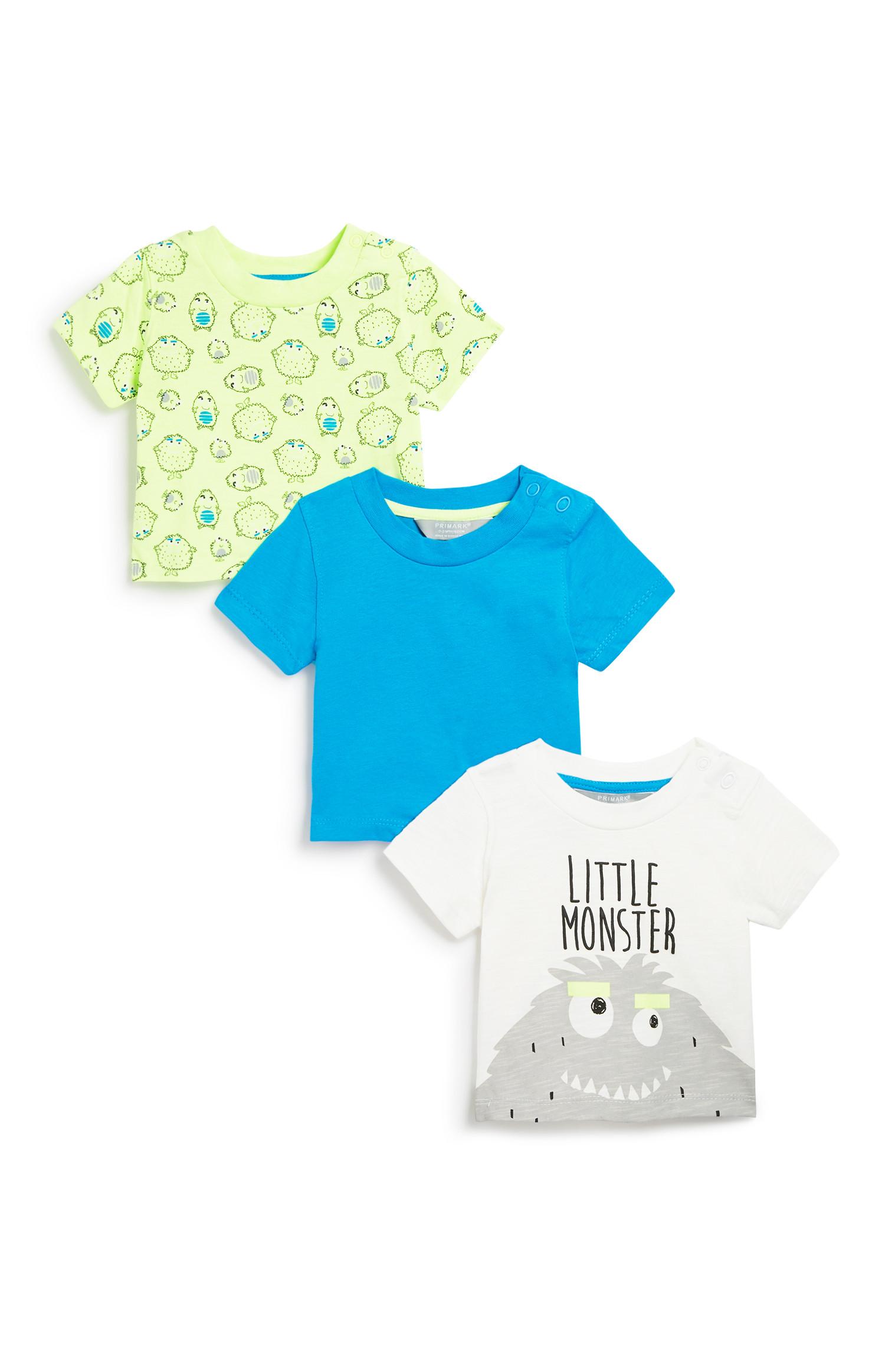 Fantovska majica s kratkimi rokavi za dojenčke, 3 kosi 