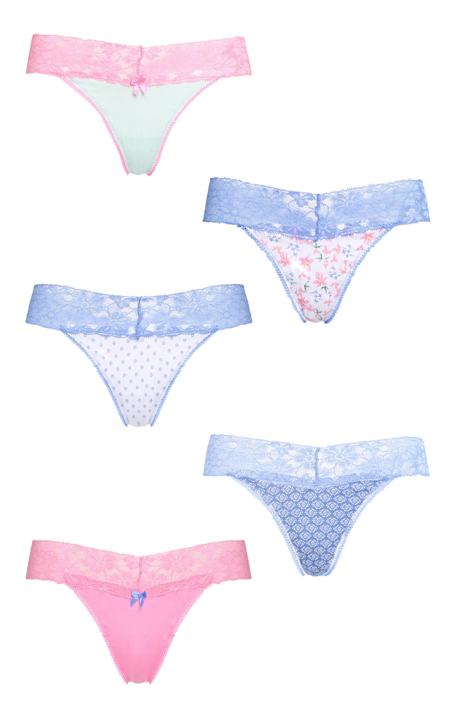 Pack 5 tangas tons pastel