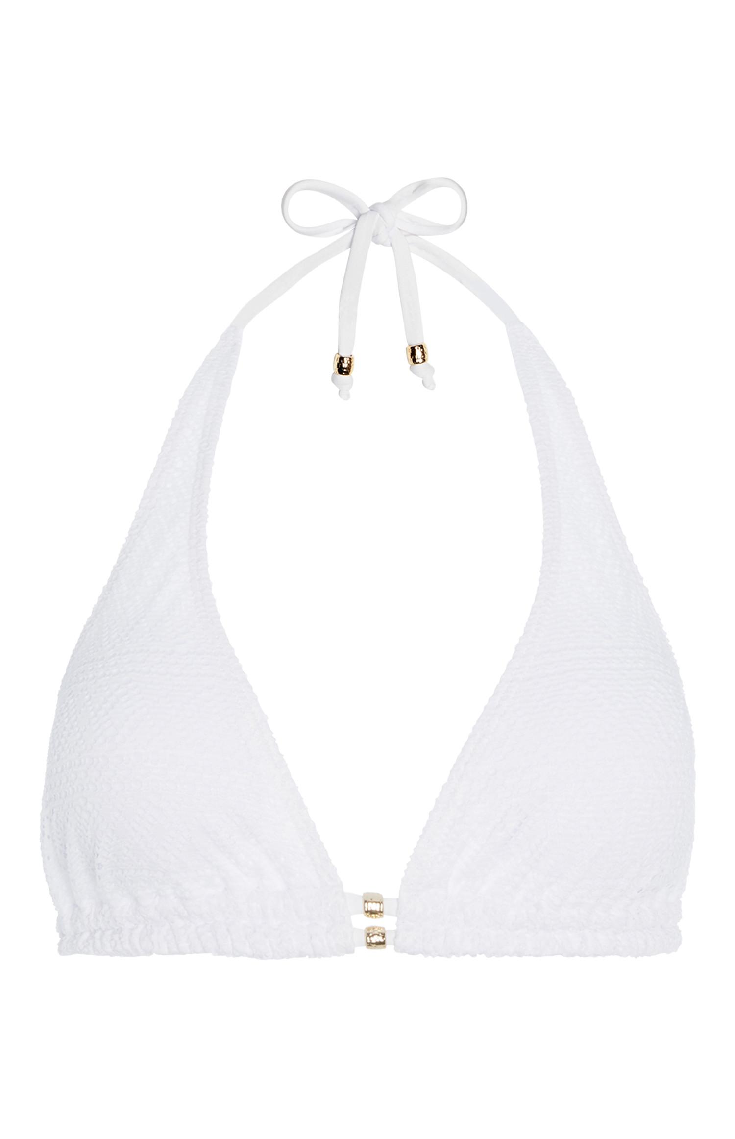 Top biquíni croché branco