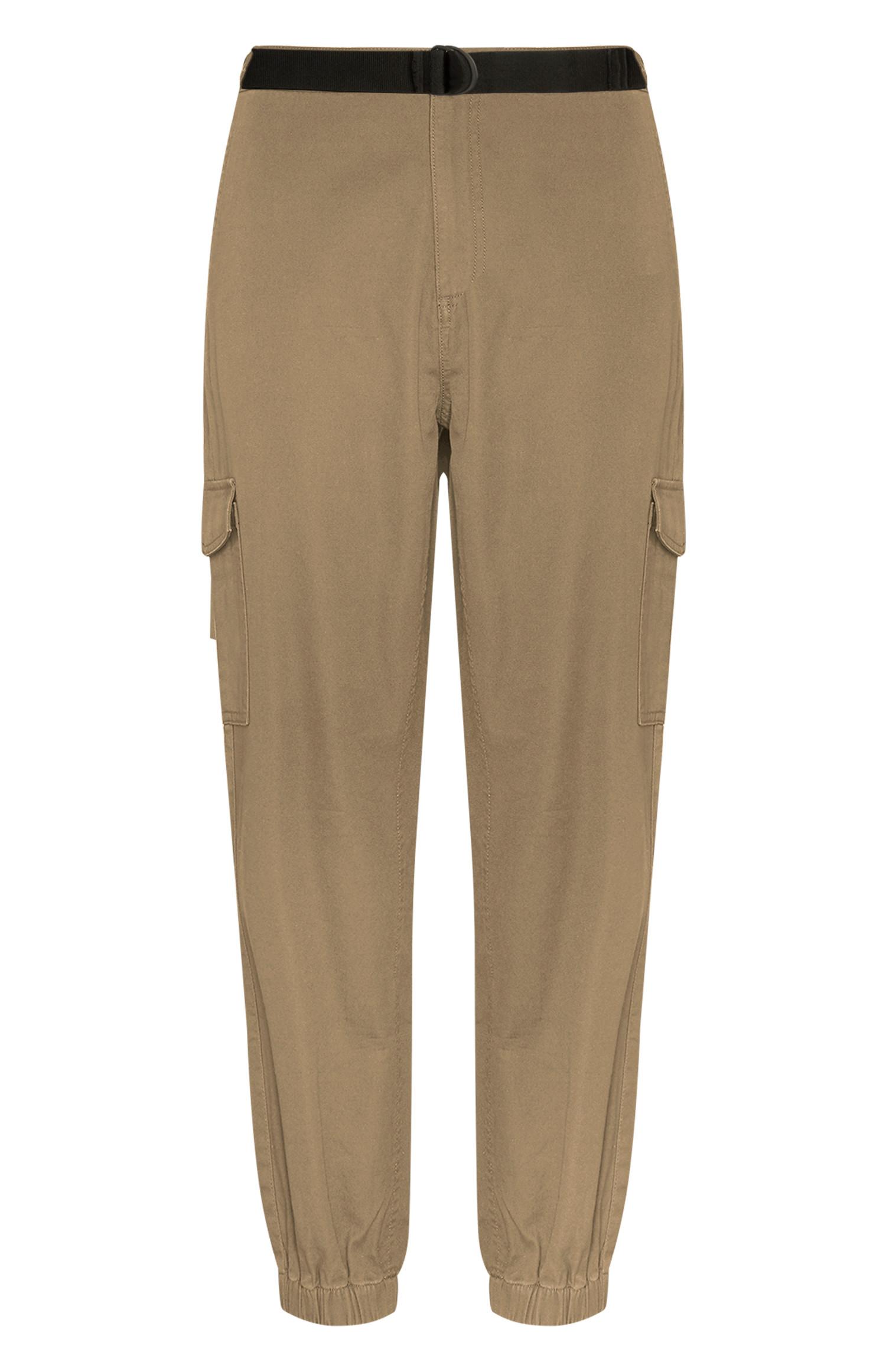 Calças cargo cinto cru