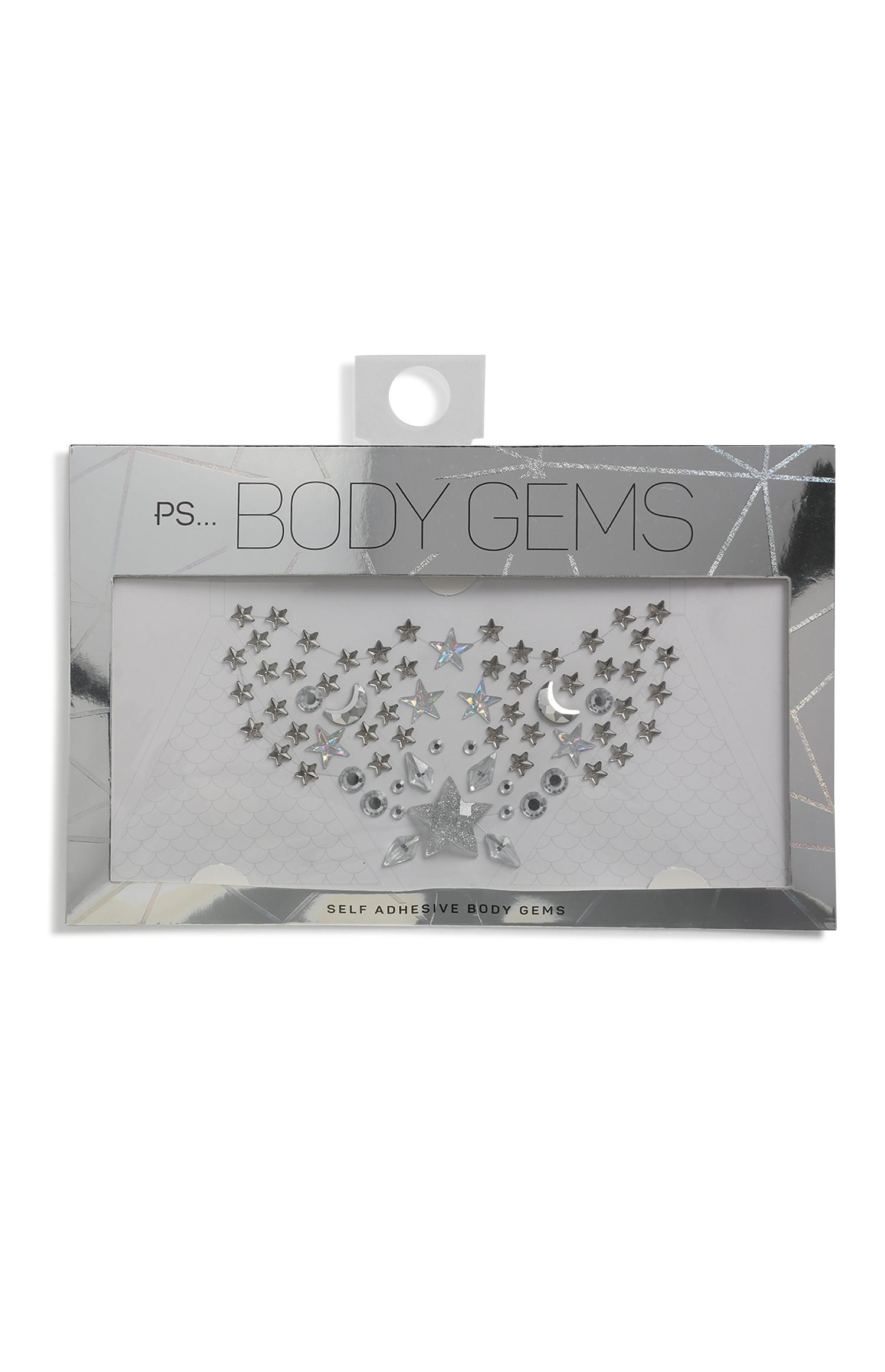 Joias corpo prateado