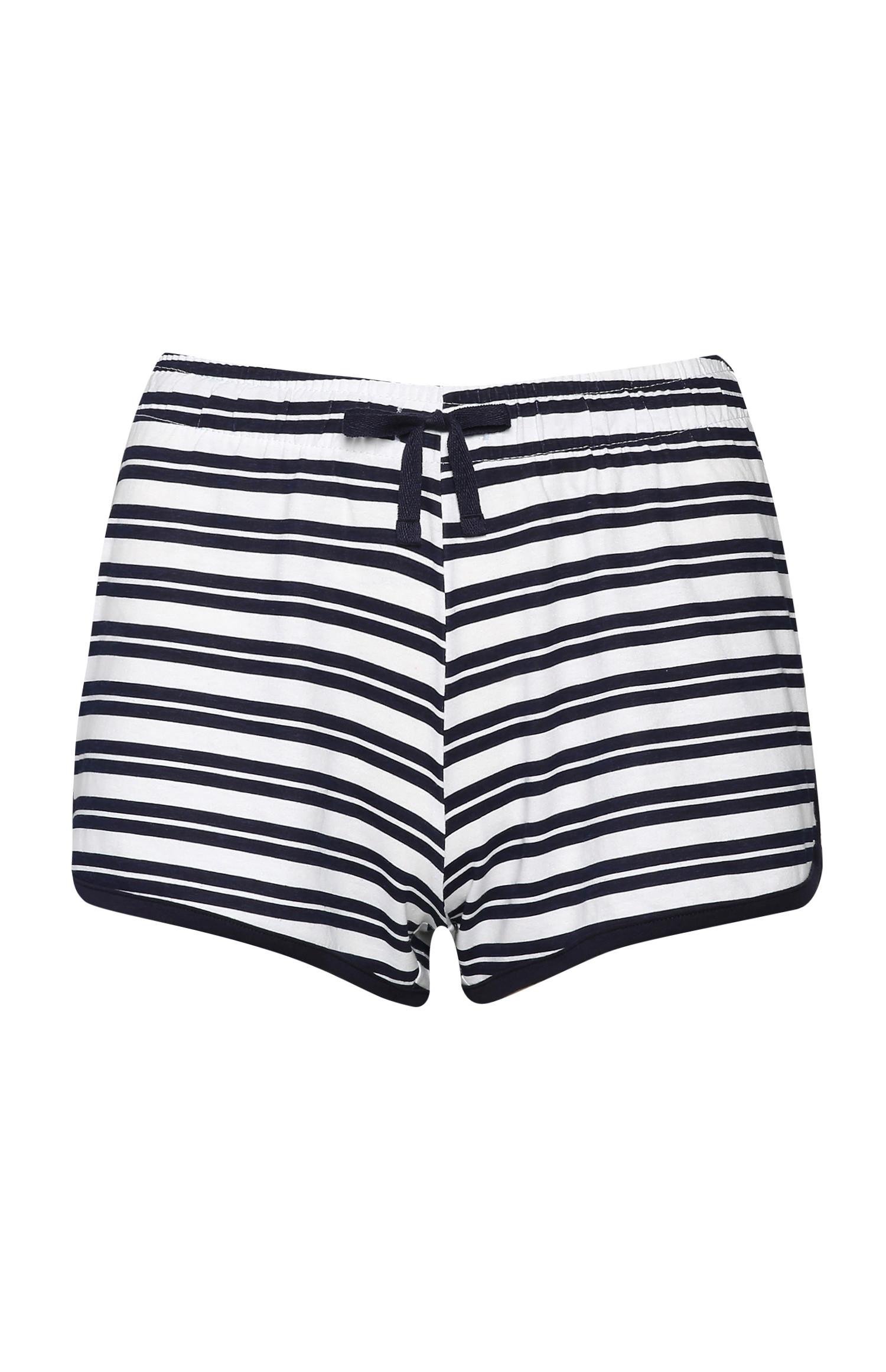 Calções riscas azul-marinho