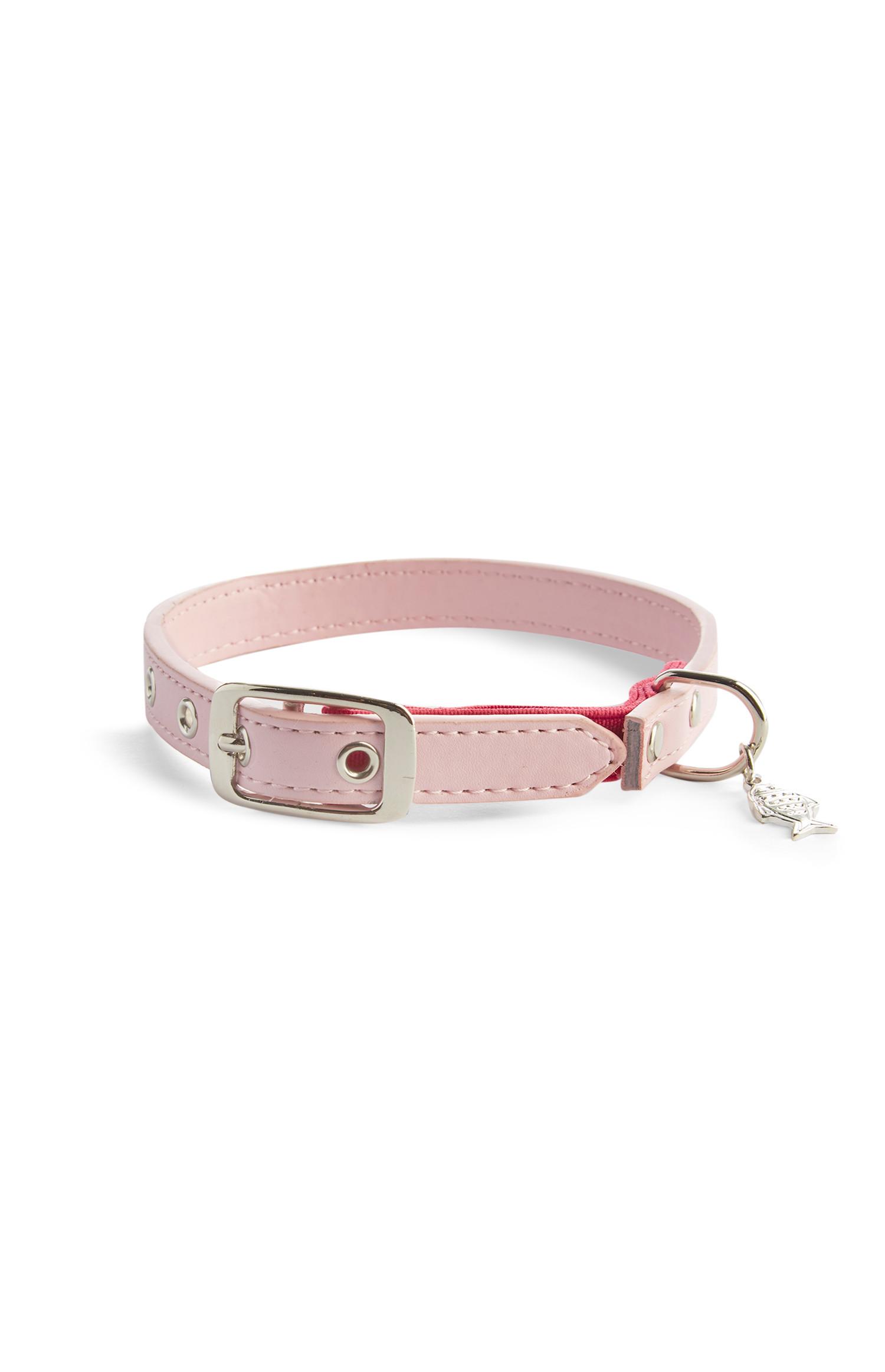 Collar de gato rosa