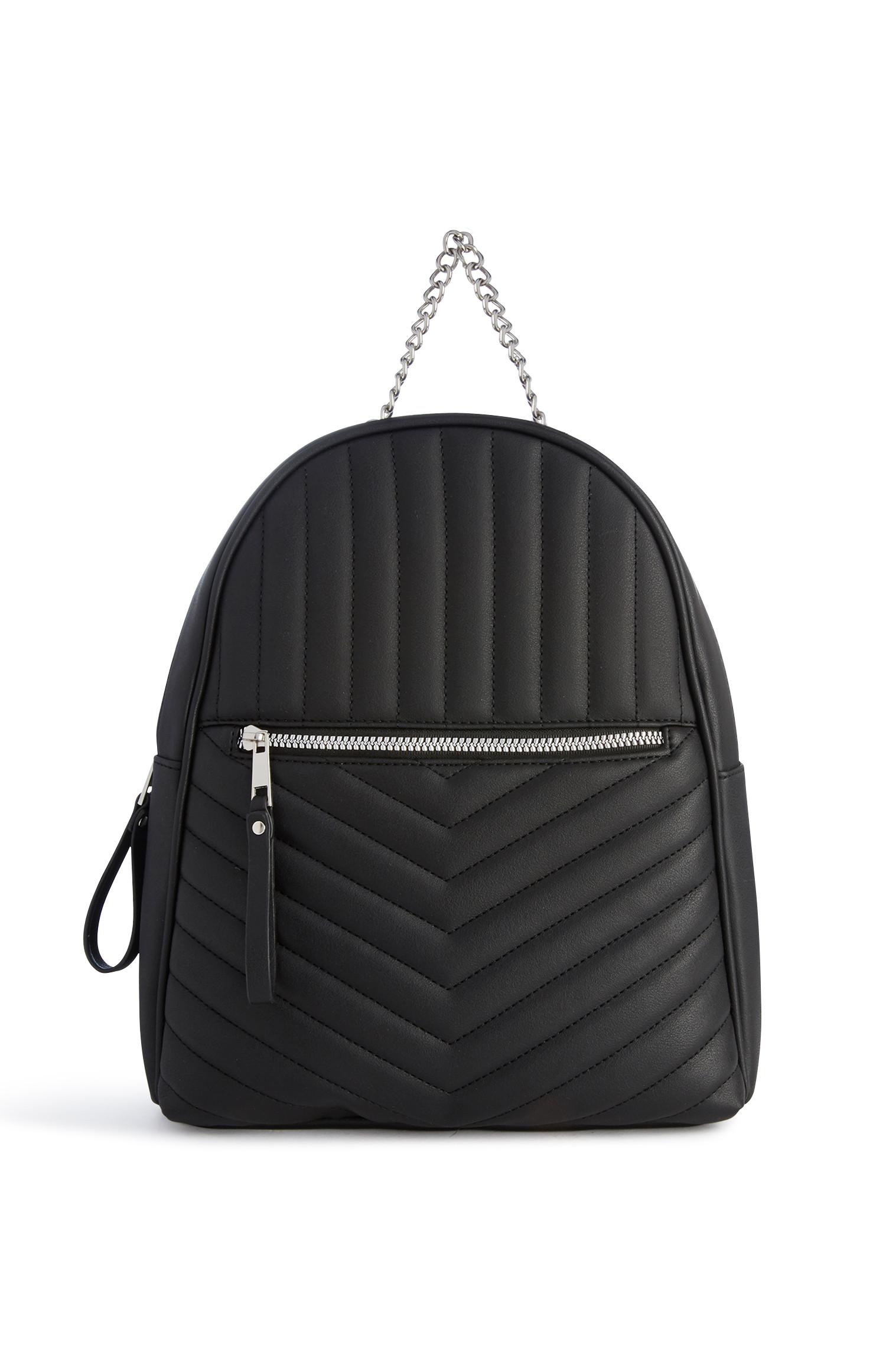 Mochila acolchoada preto