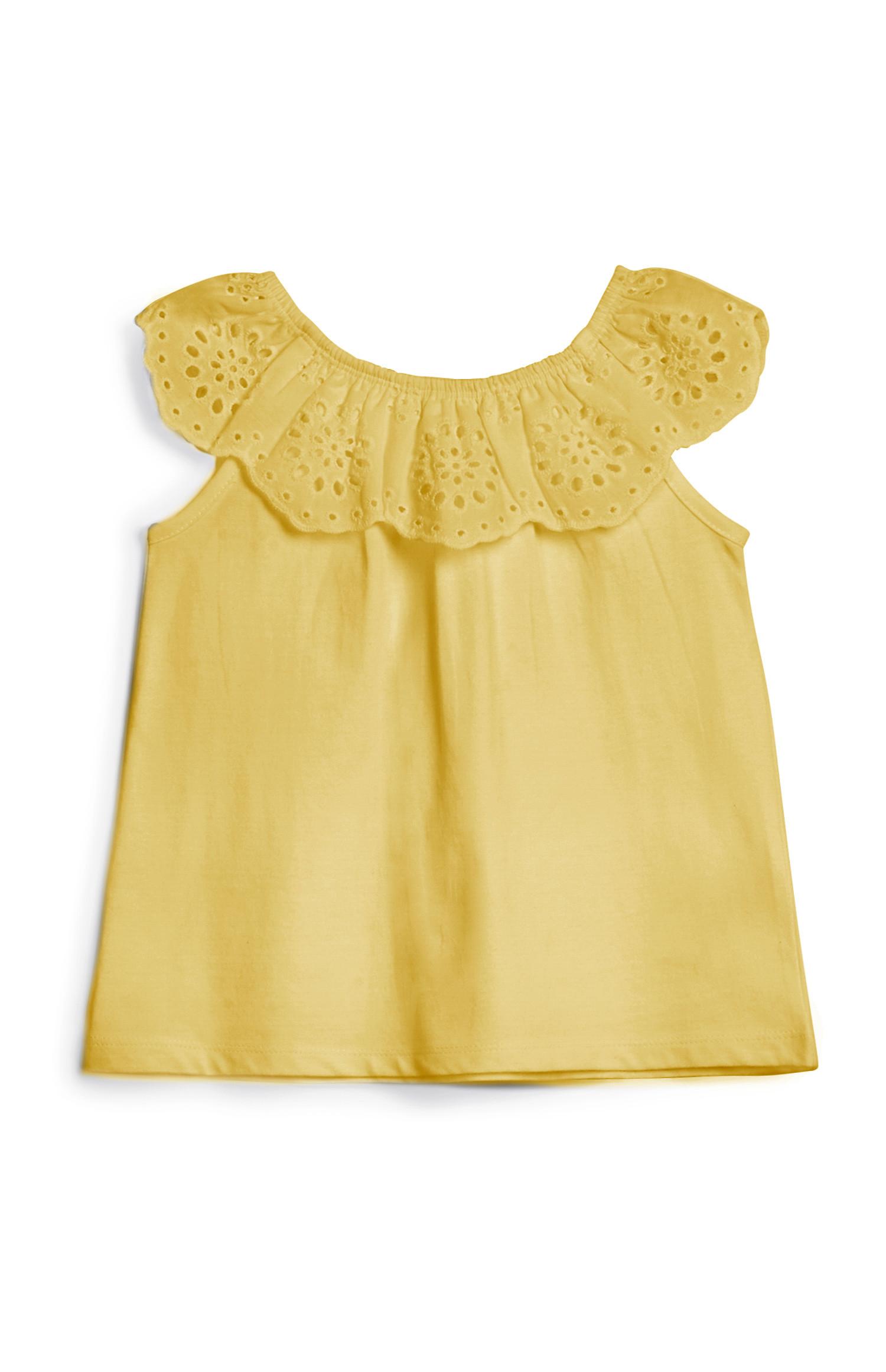 Camiseta amarilla para niña
