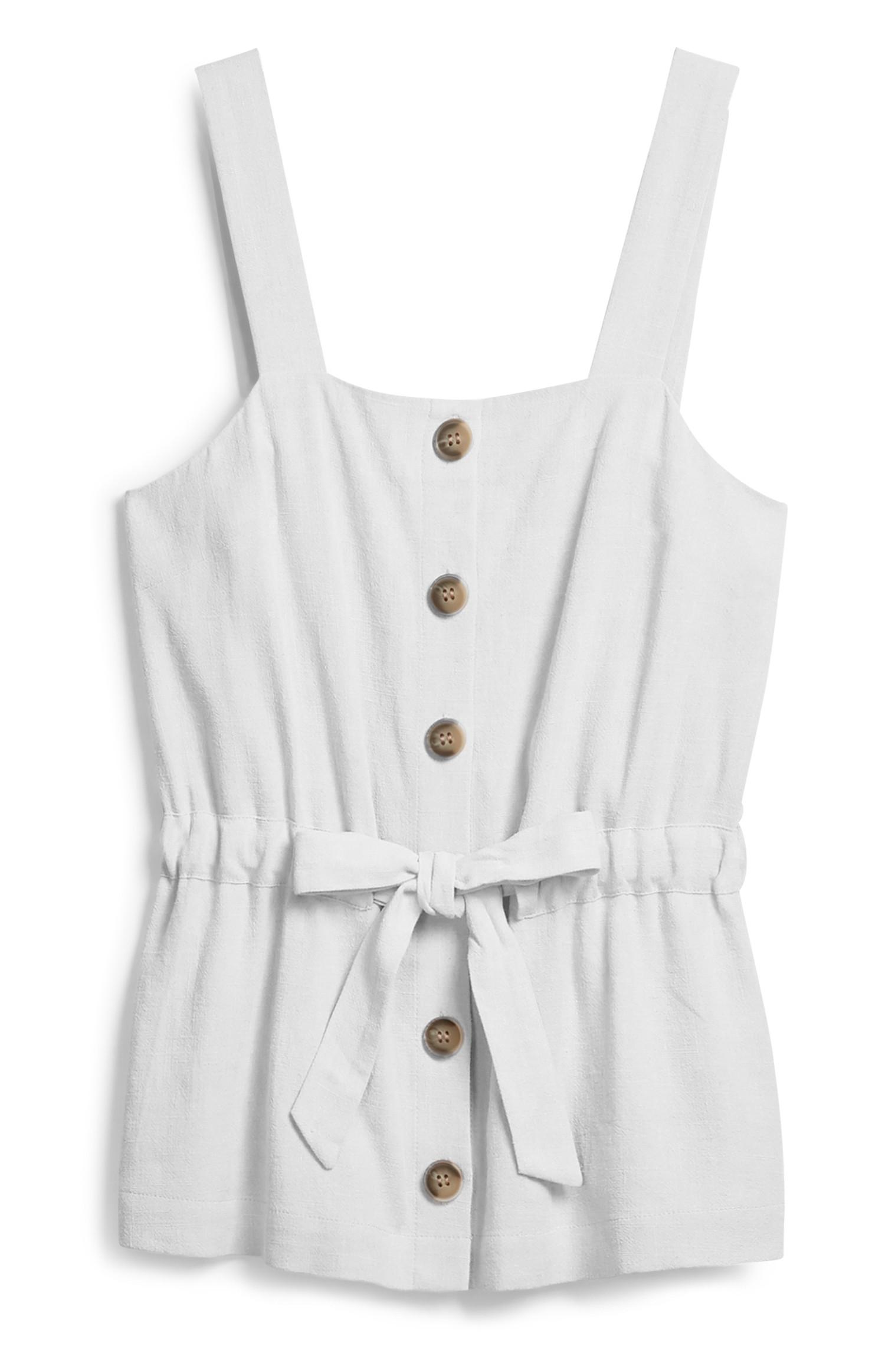 Top alças cordão marfim