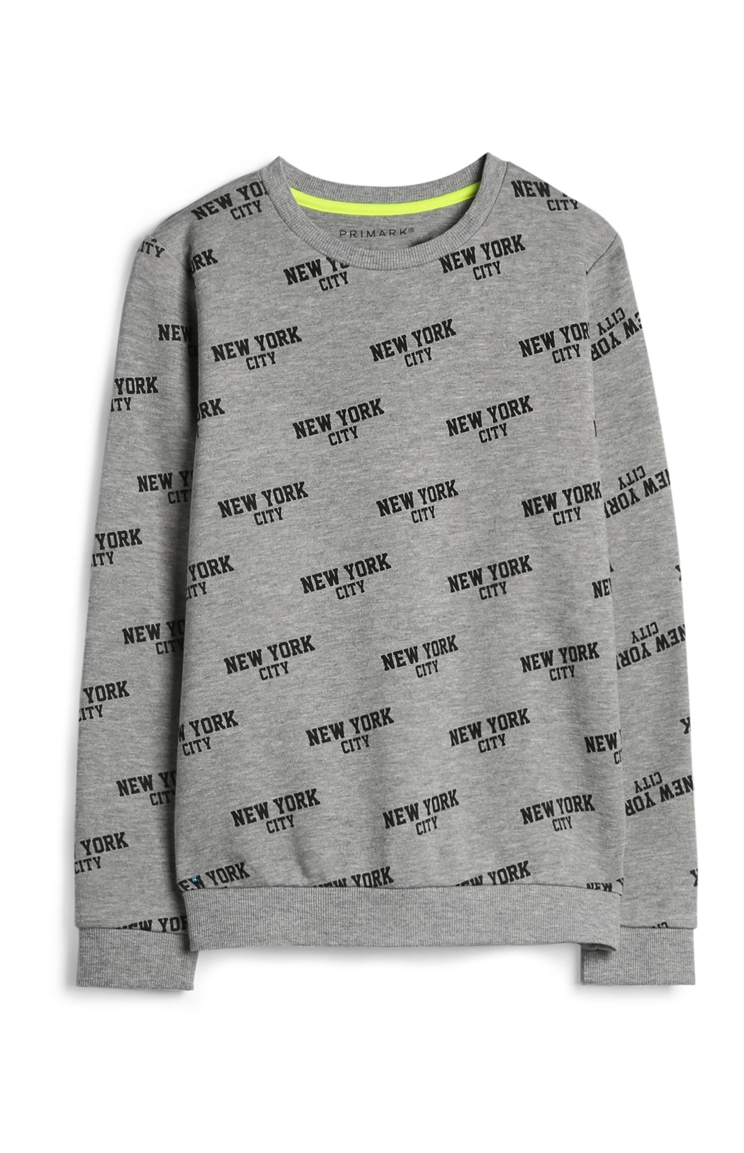 Pulover z napisom za starejše fante