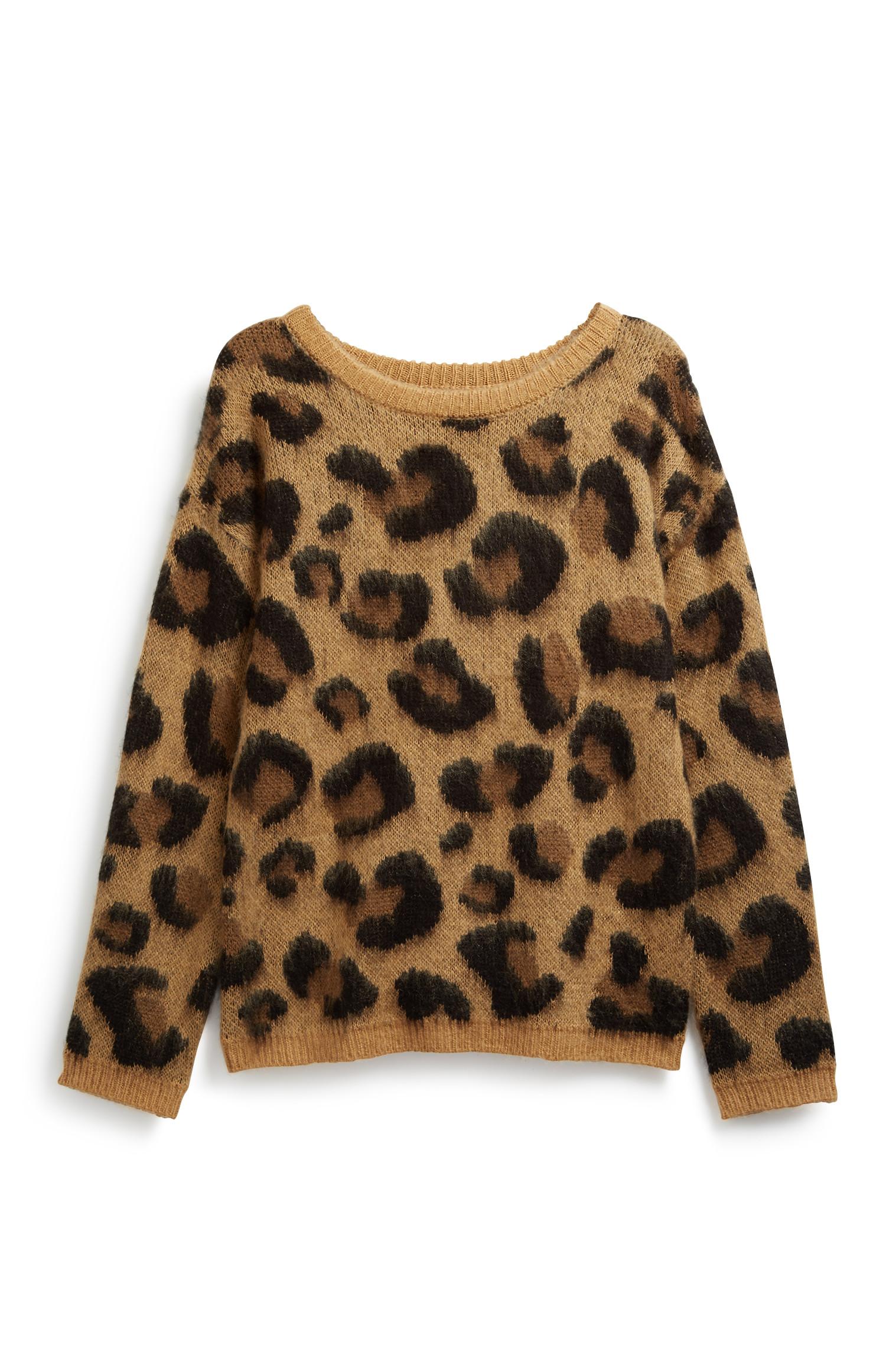 Jersey de leopardo para niña mayor