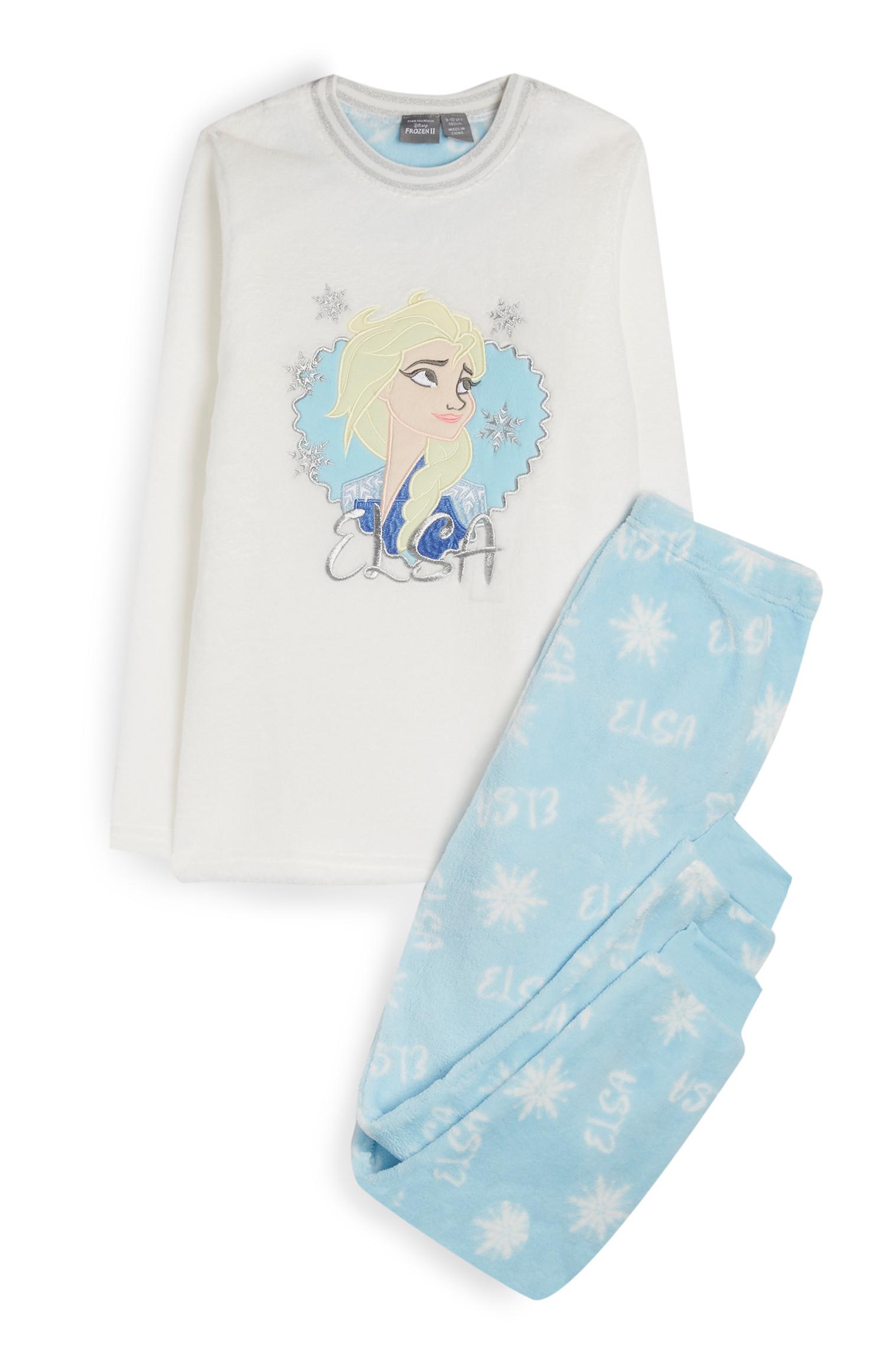 Conjunto de pijama en polar y borreguillo de Elsa de Frozen para niña mayor