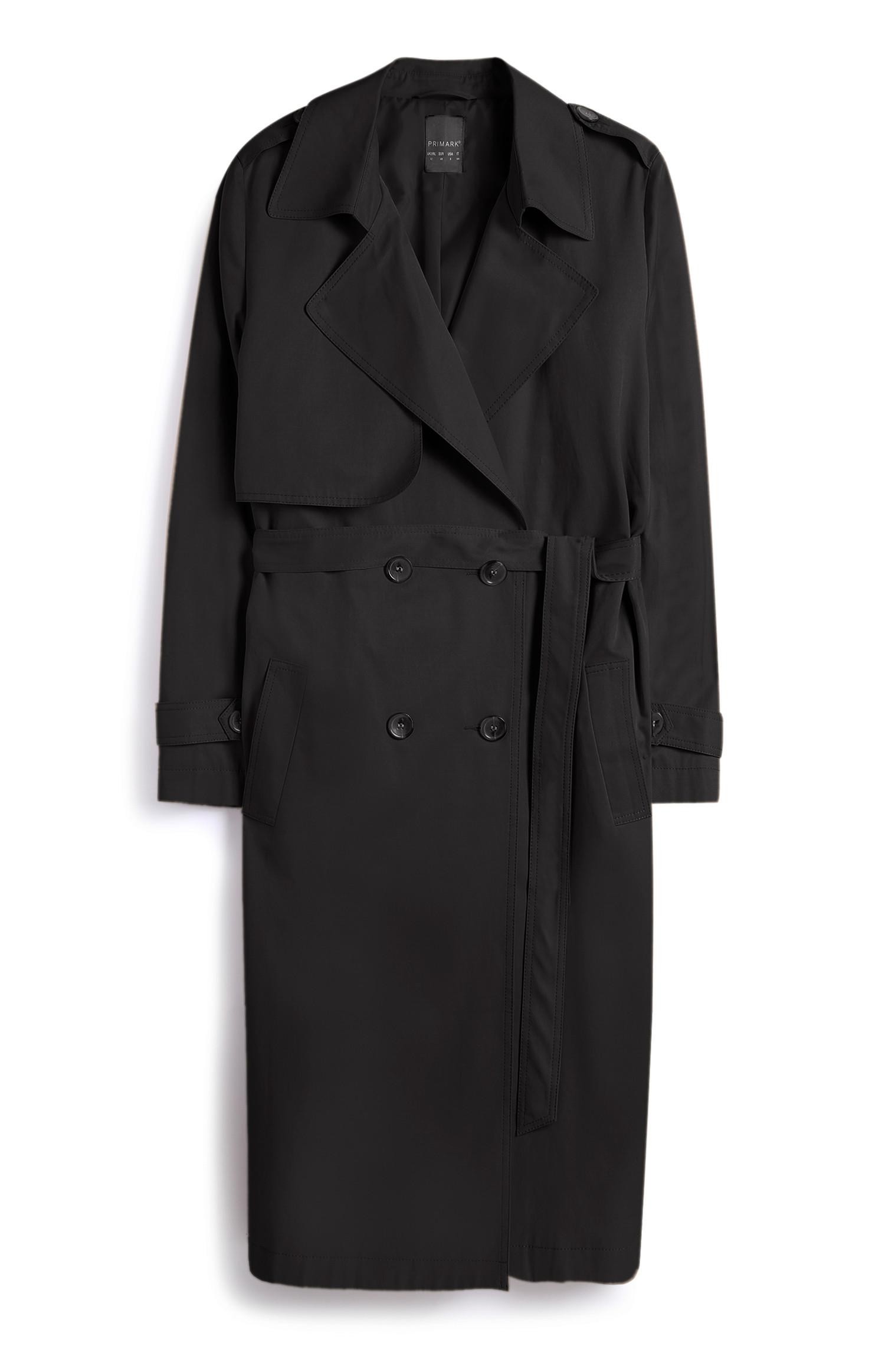 Gabardina cinto preto