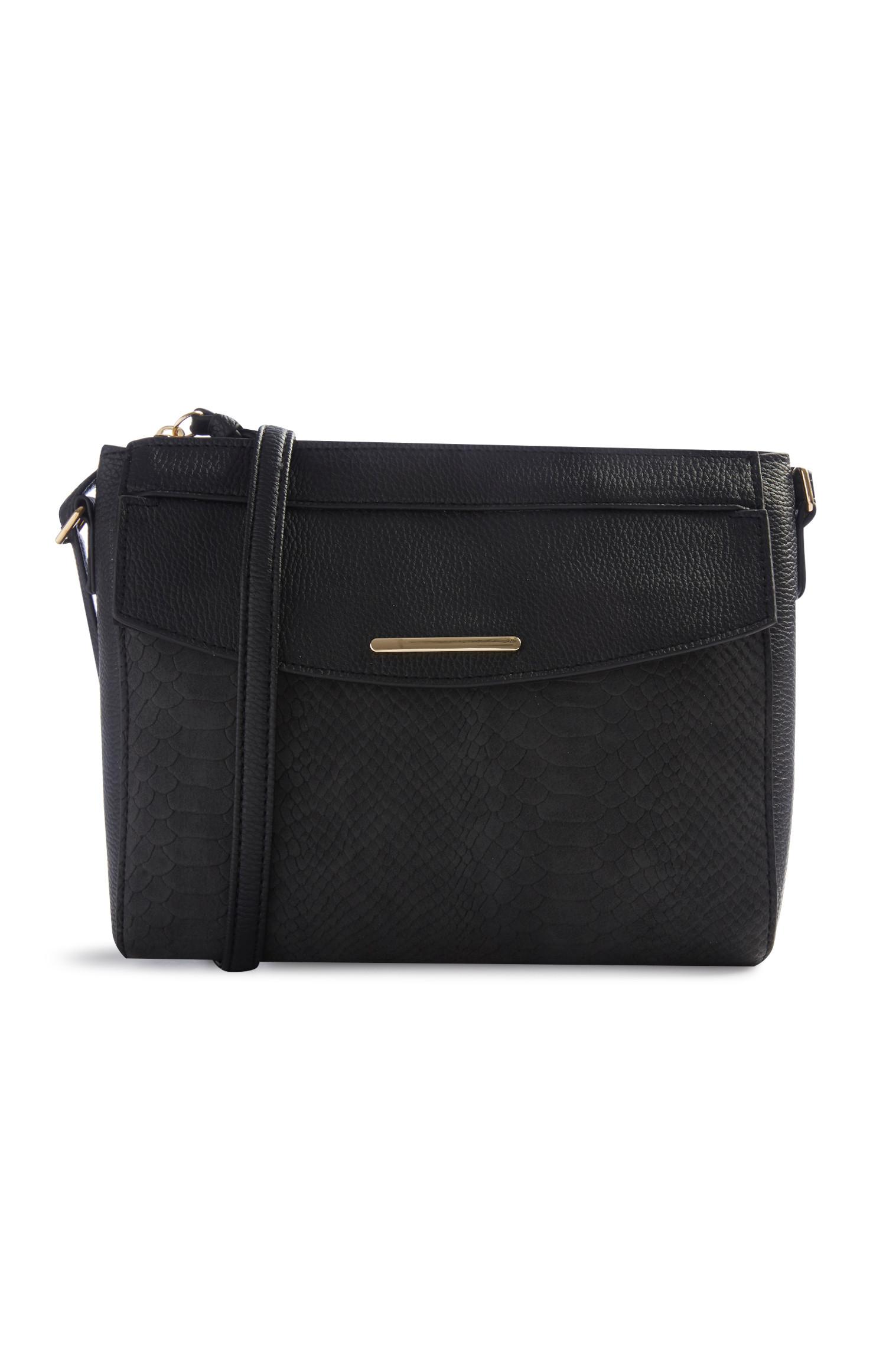 Bolsa padrão cobra preta