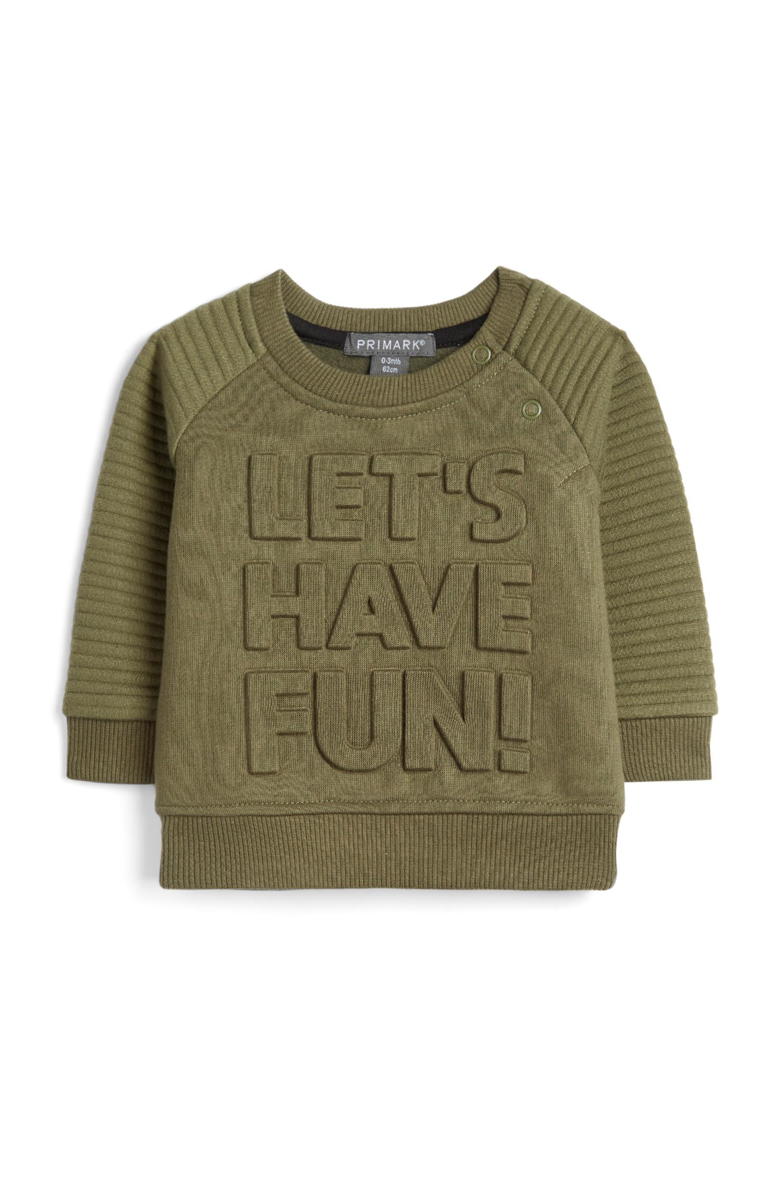 Fantovski kaki pulover za dojenčke