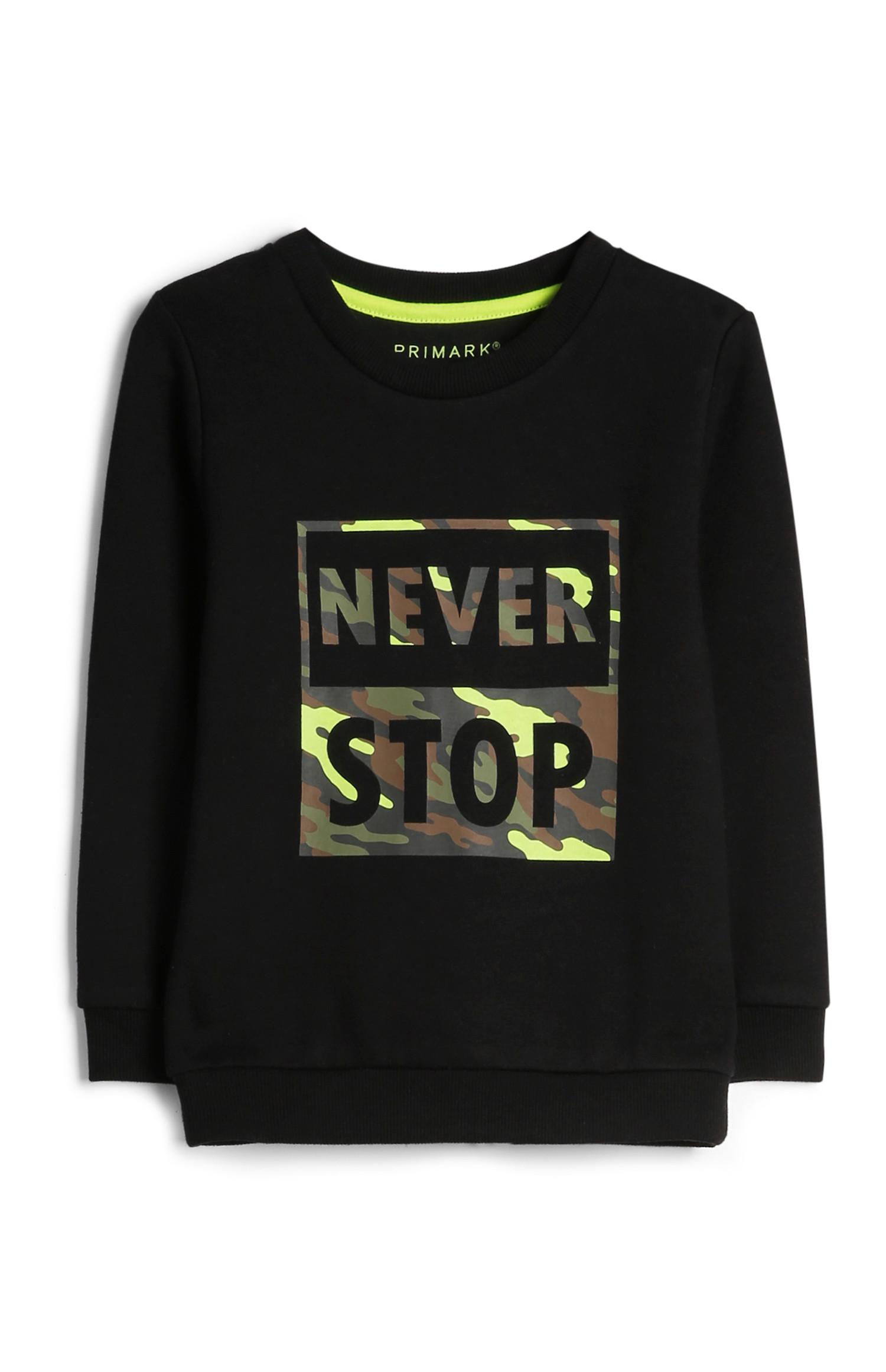 Felpa con scritta da bambino