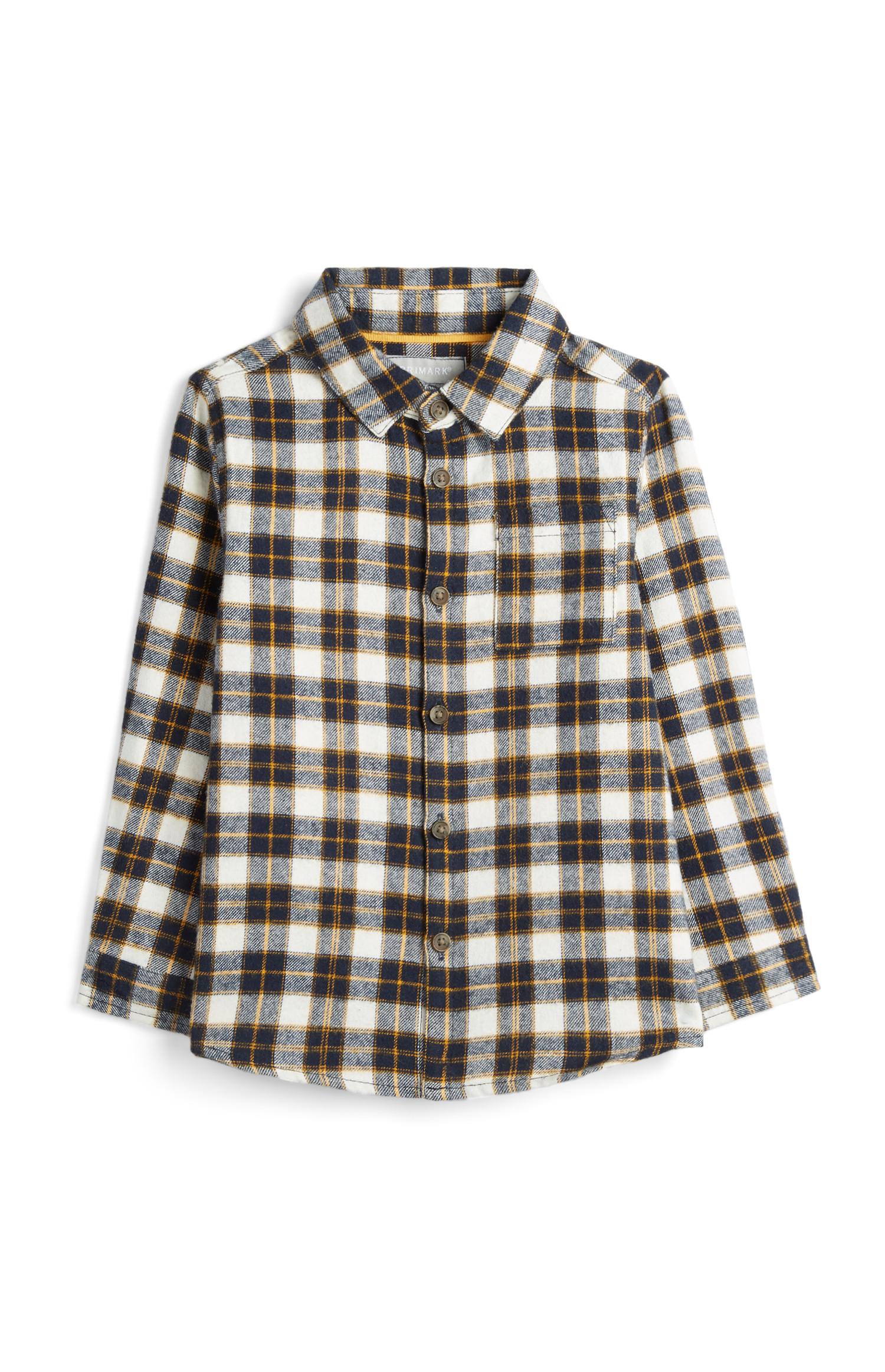 Karirasta fantovska srajca za dojenčke