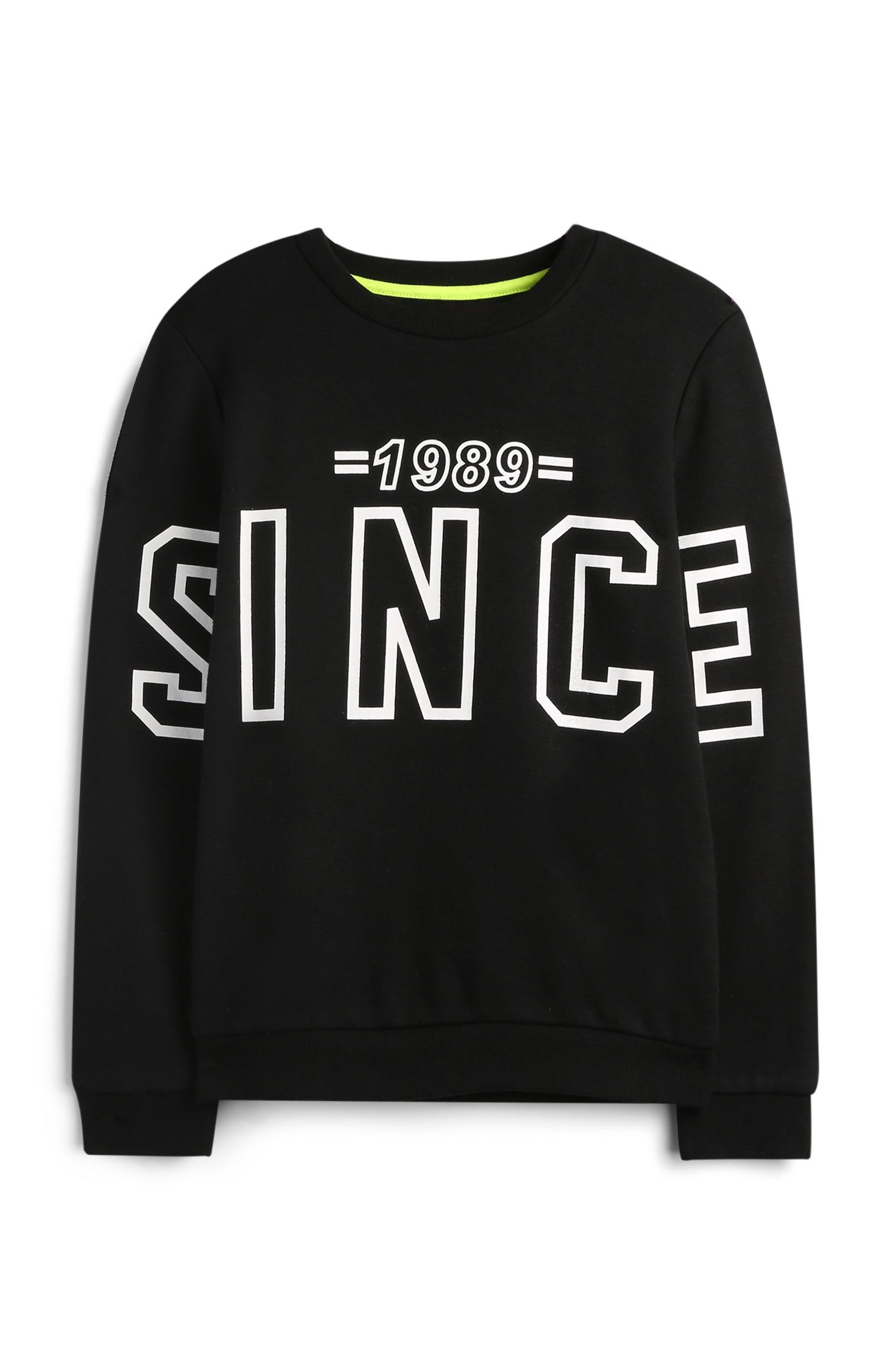 Črn pulover za starejše dečke