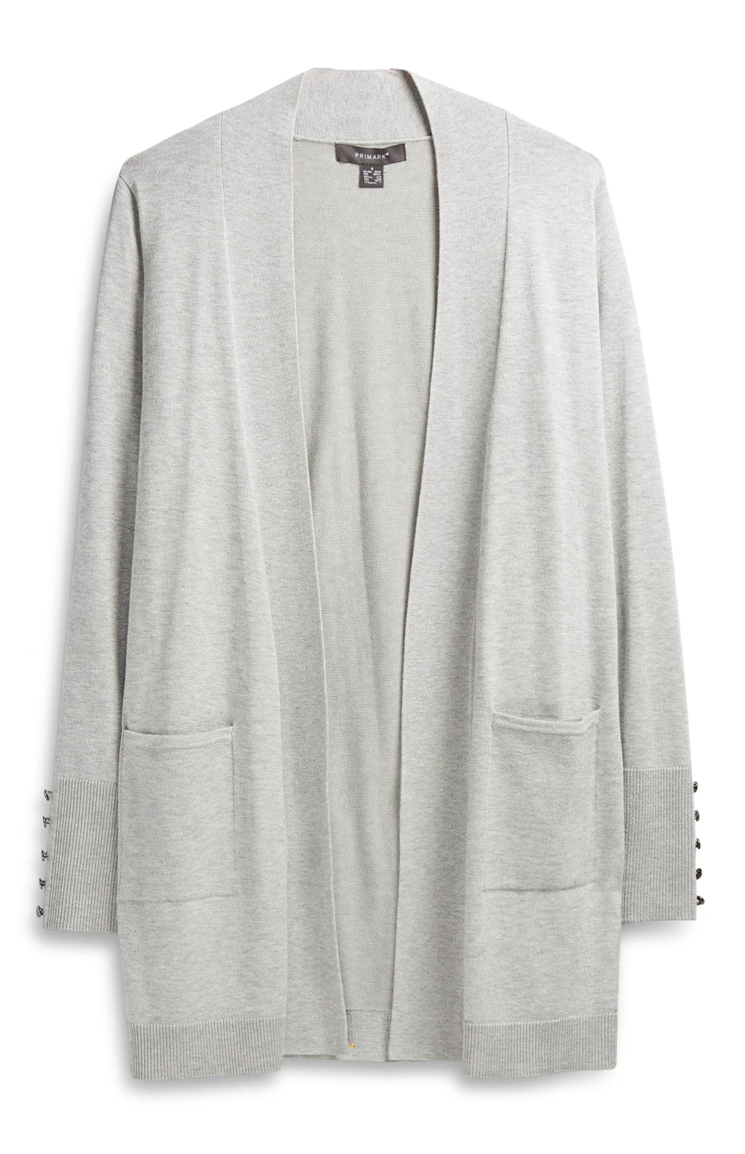 Casaco malha cinzento