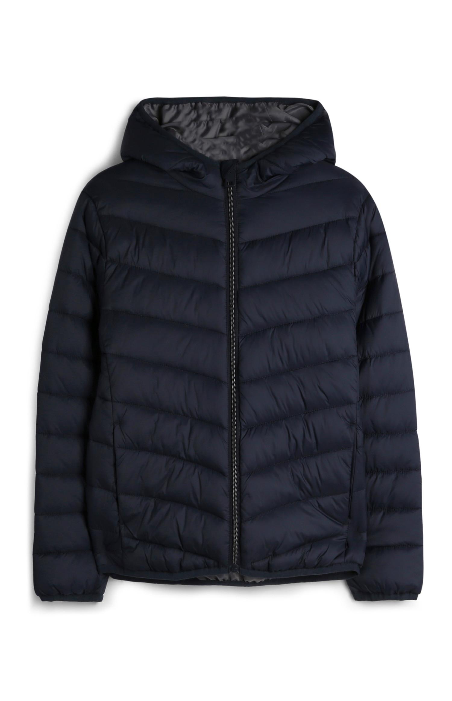 Chaqueta azul marino acolchada para niño mayor