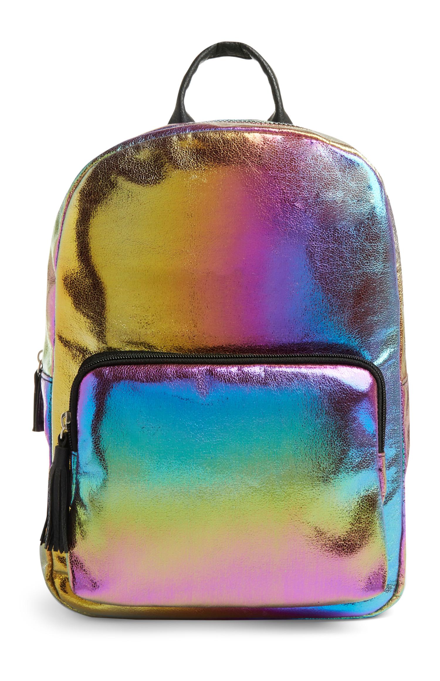 Mochila brillante multicolor