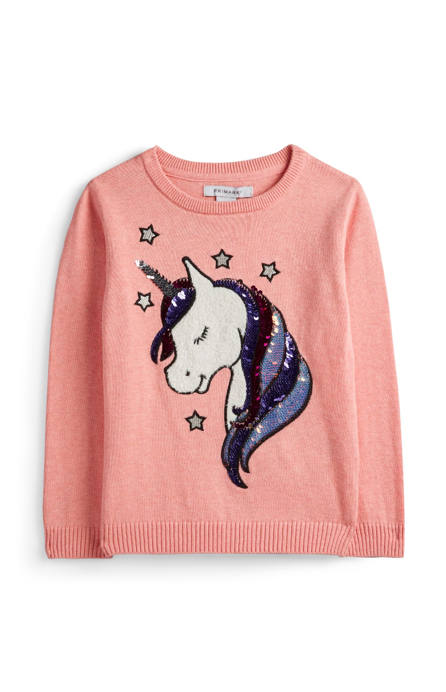 Camiseta rosa de unicornio para niña pequeña