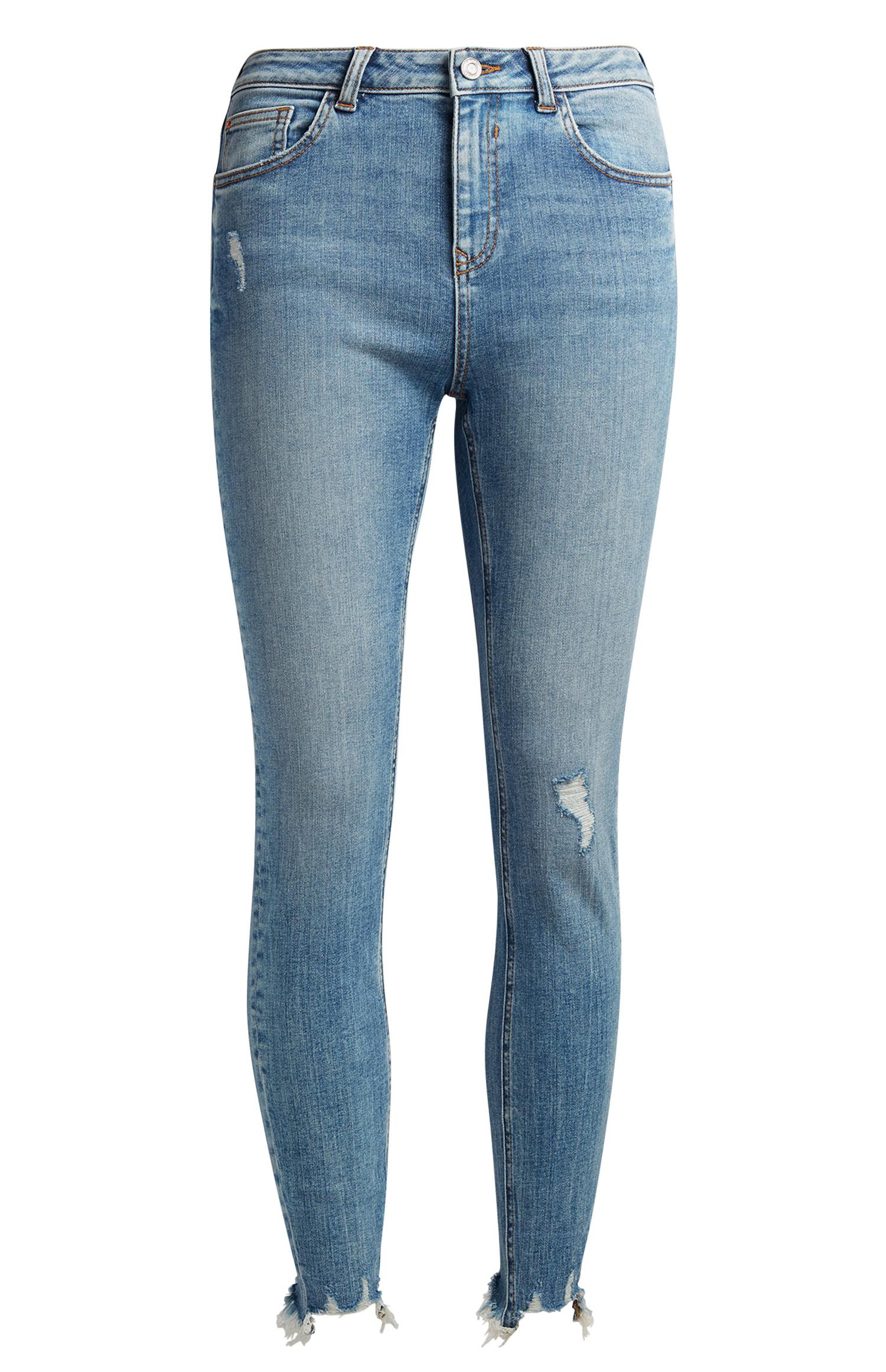 white ripped jeans primark