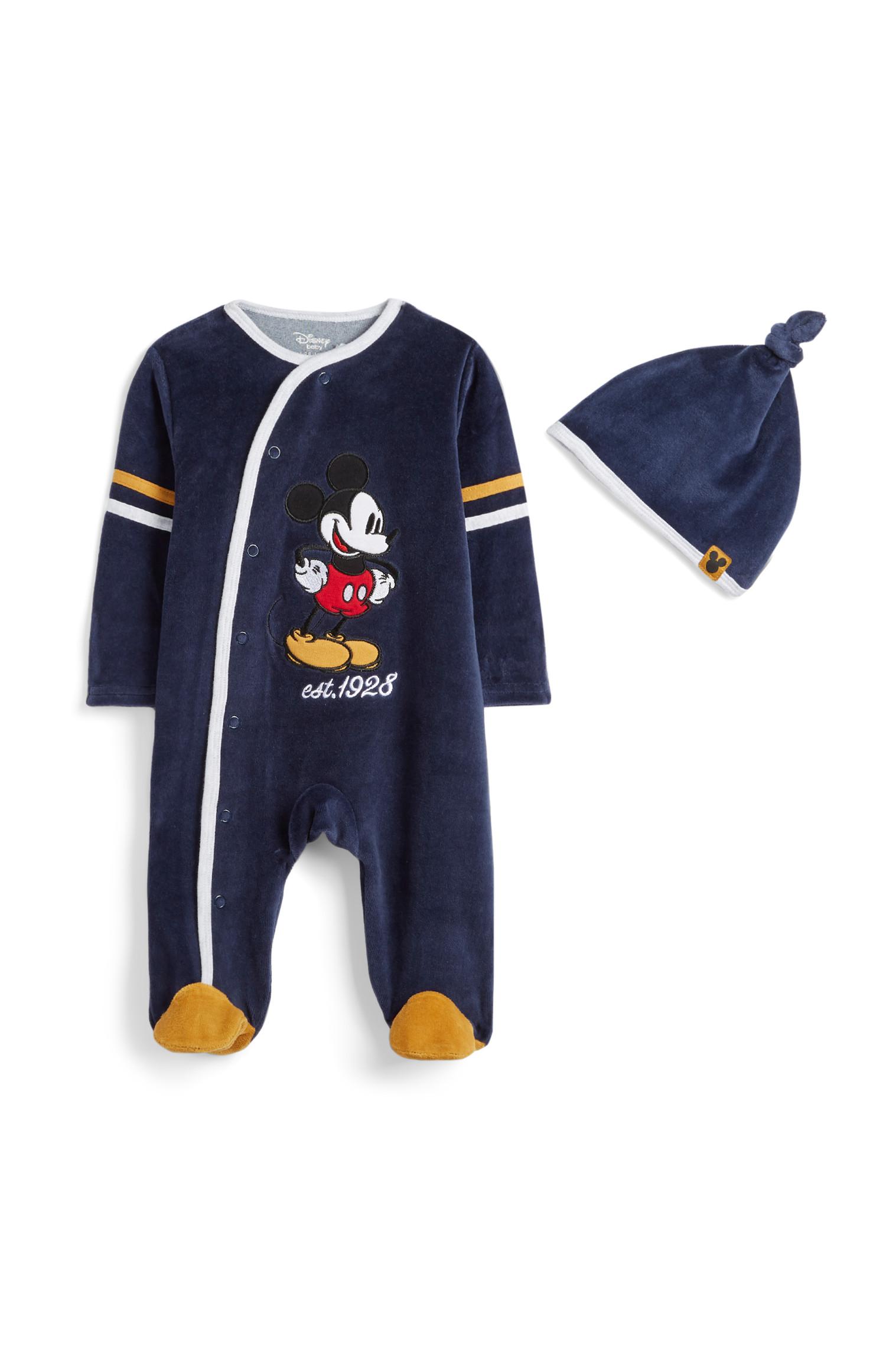 Gorro y mono de Mickey Mouse para recién nacido