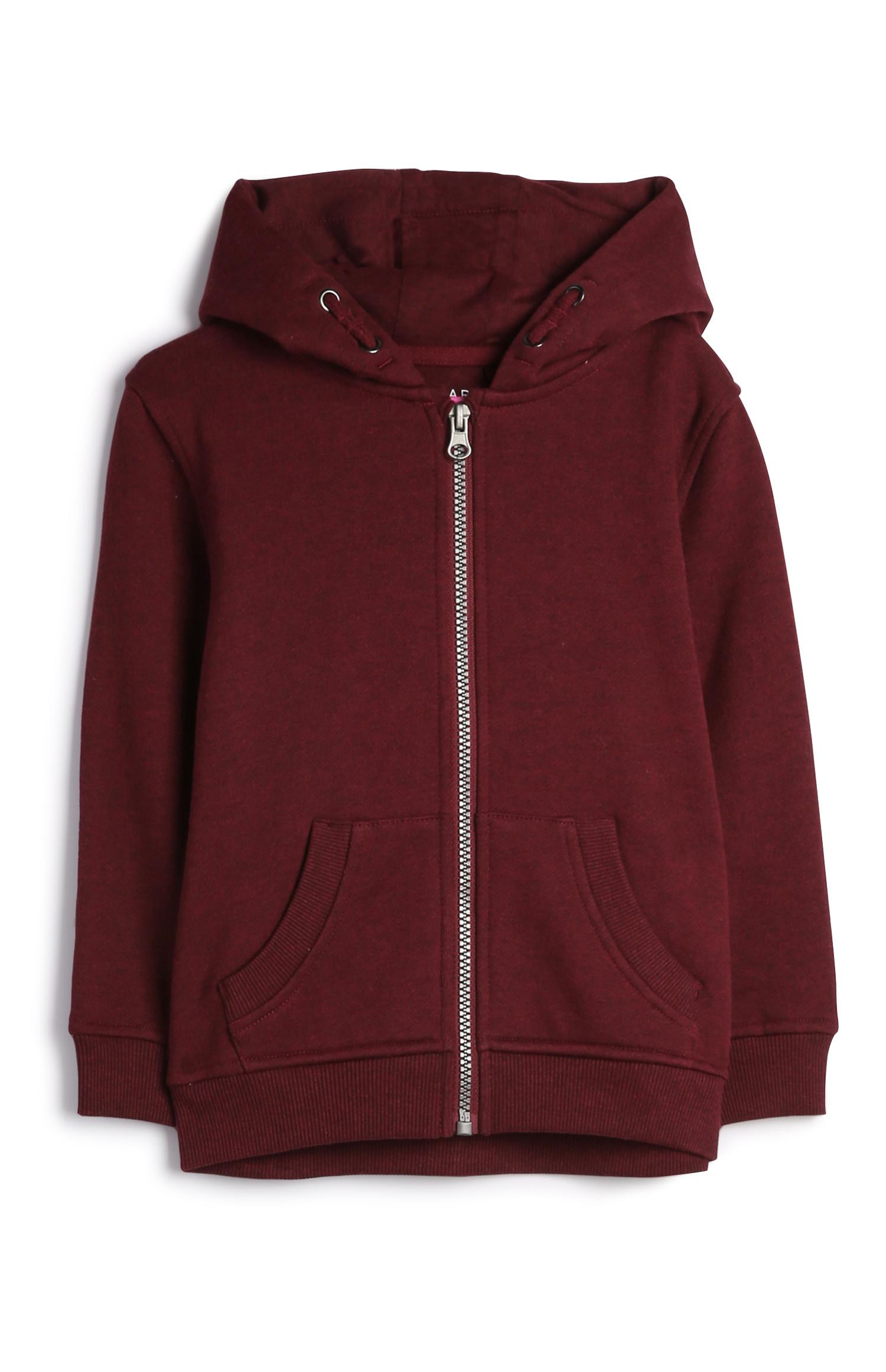 Pulover s kapuco in zadrgo za mlajša dekleta