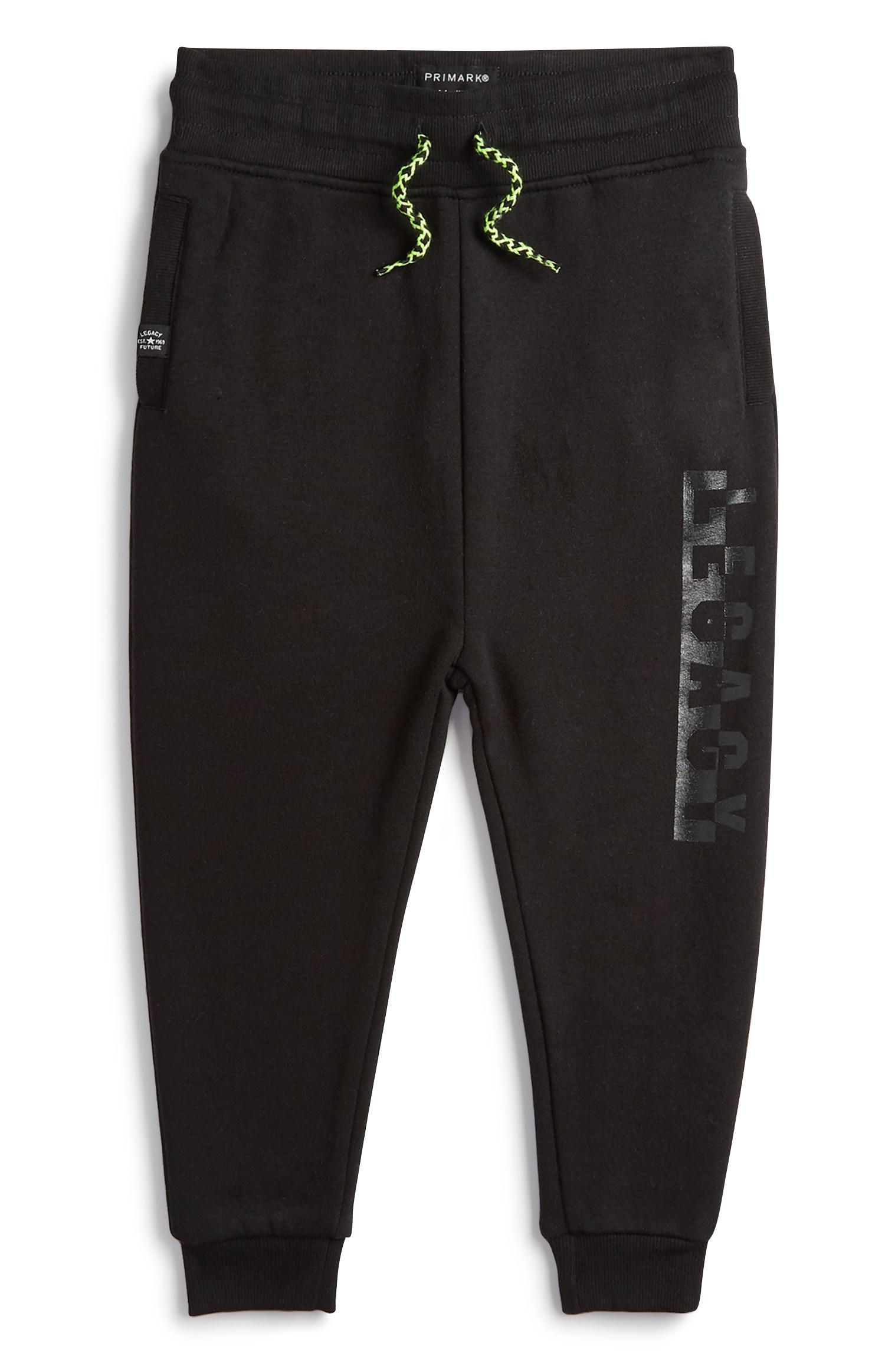 Pantalón de chándal negro para niño pequeño