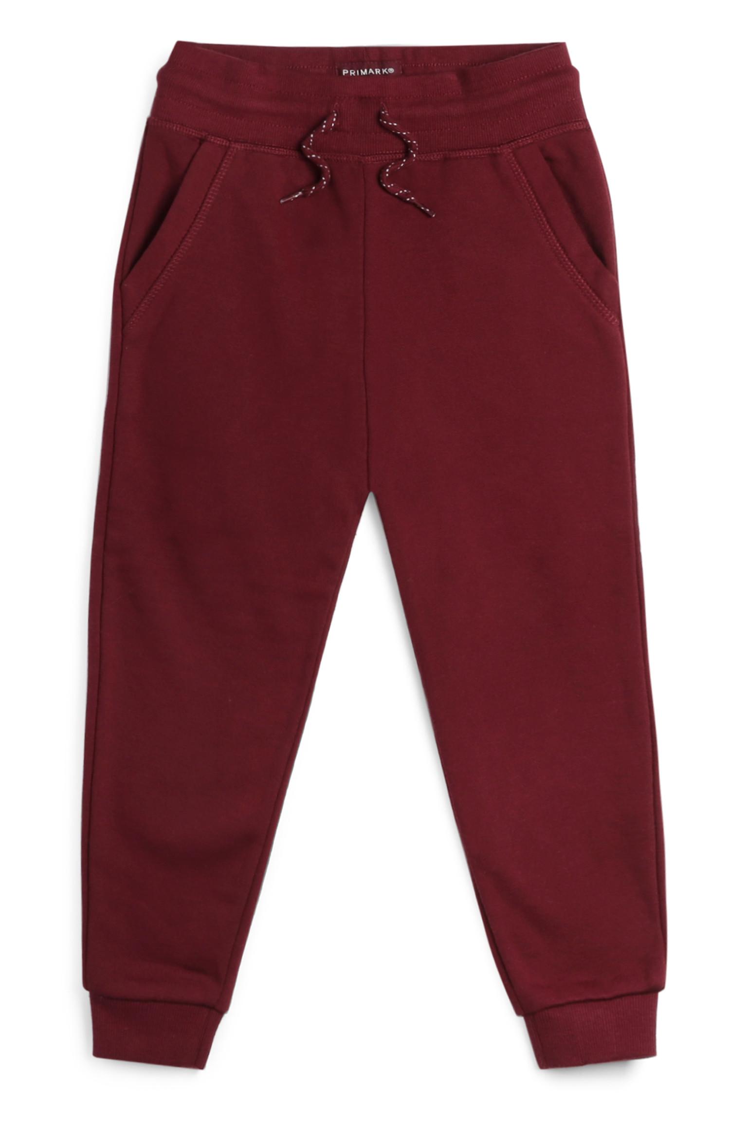 Pantalón de chándal granate para niño pequeño