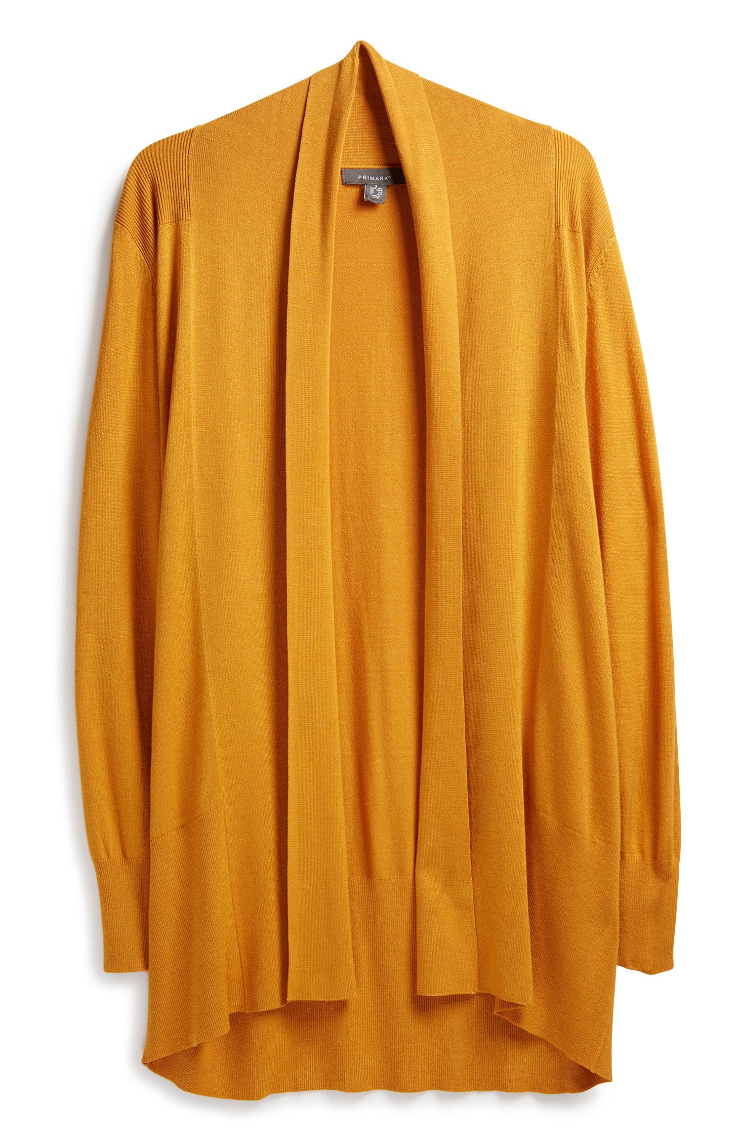 Casaco malha mostarda