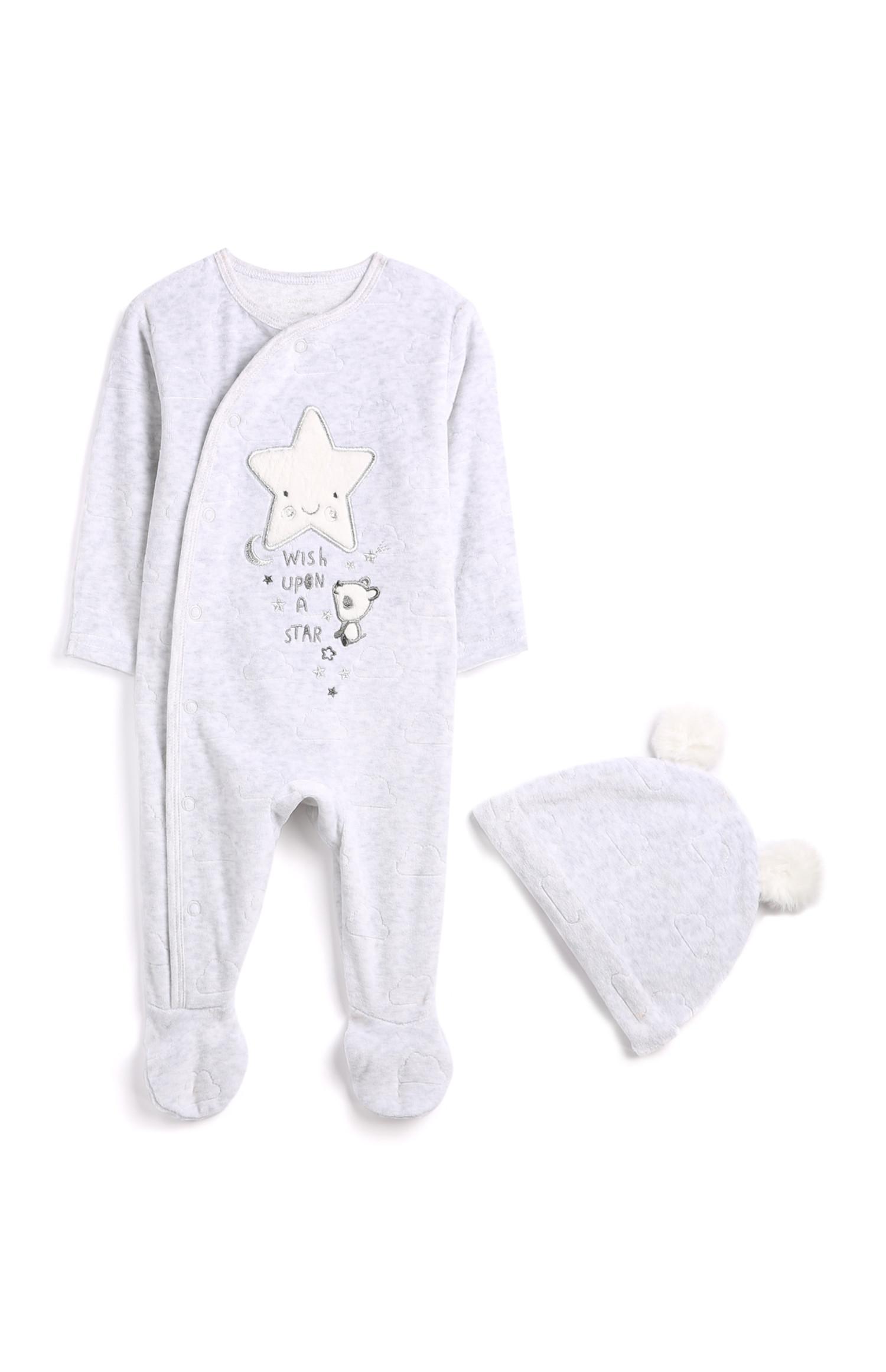 Conjunto de 2 piezas de terciopelo de para recién nacido