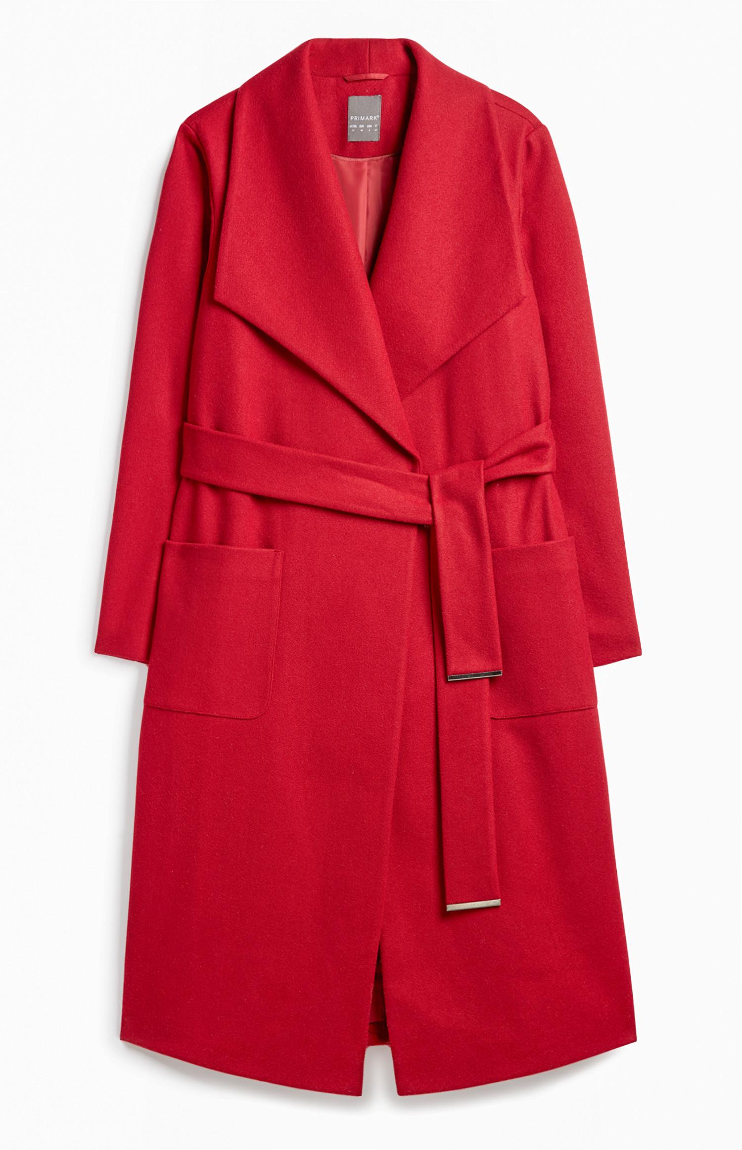 Casaco cinto vermelho