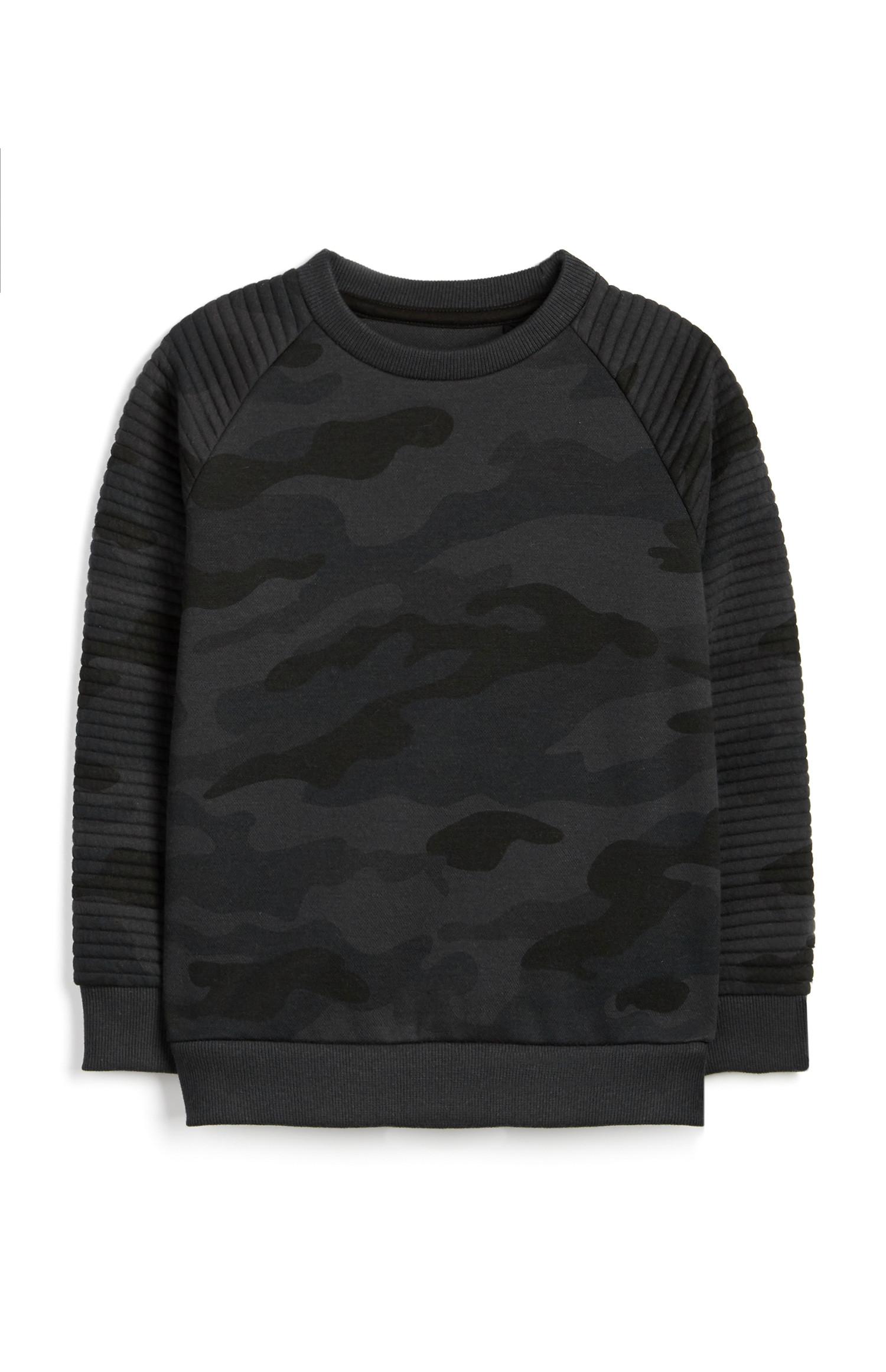 Sudadera de camuflaje gris niño pequeño