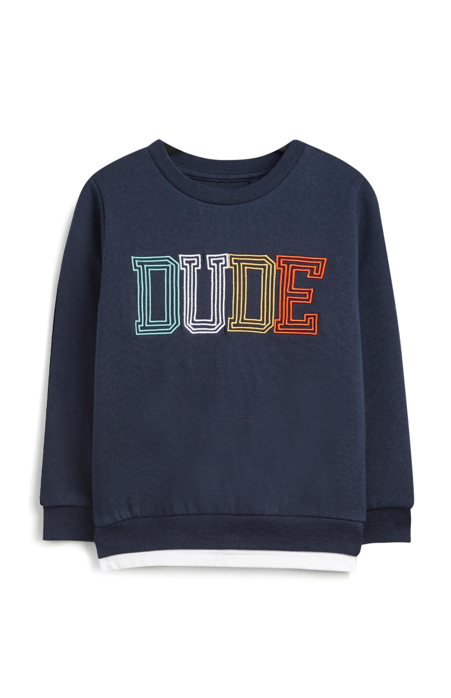 Majica z napisom za mlajše fante