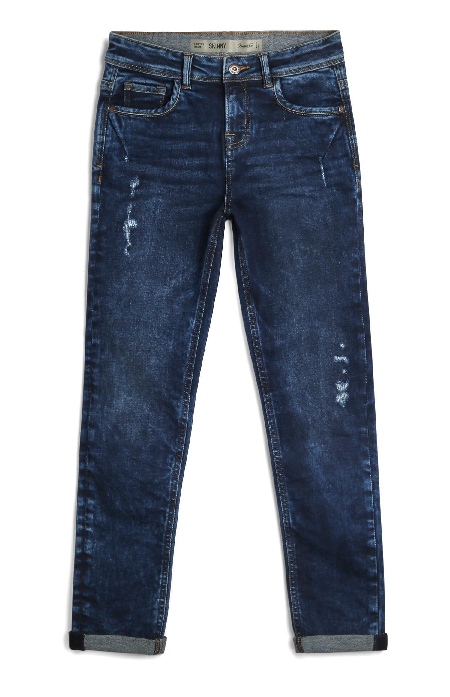 Jeans con risvolto da ragazzo