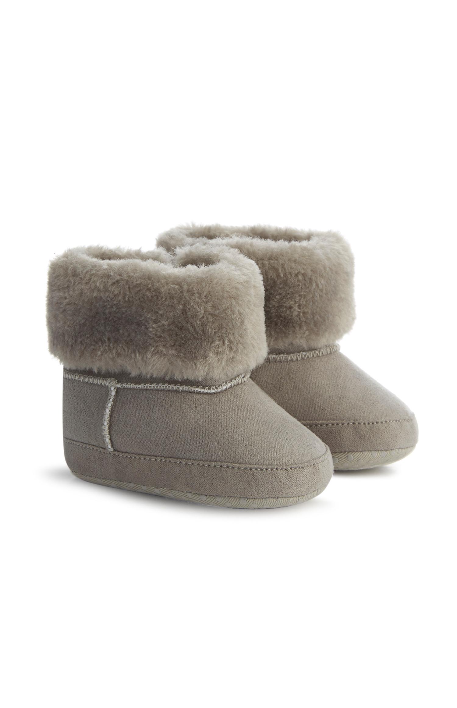 Botas grises para bebé niña