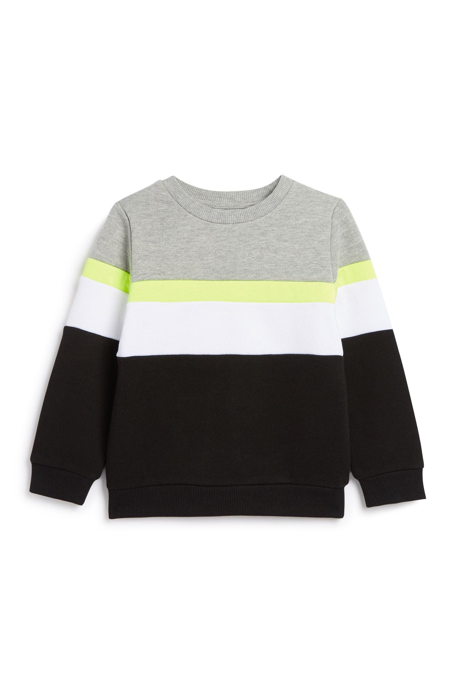 Sudadera con bloques de color para niño pequeño