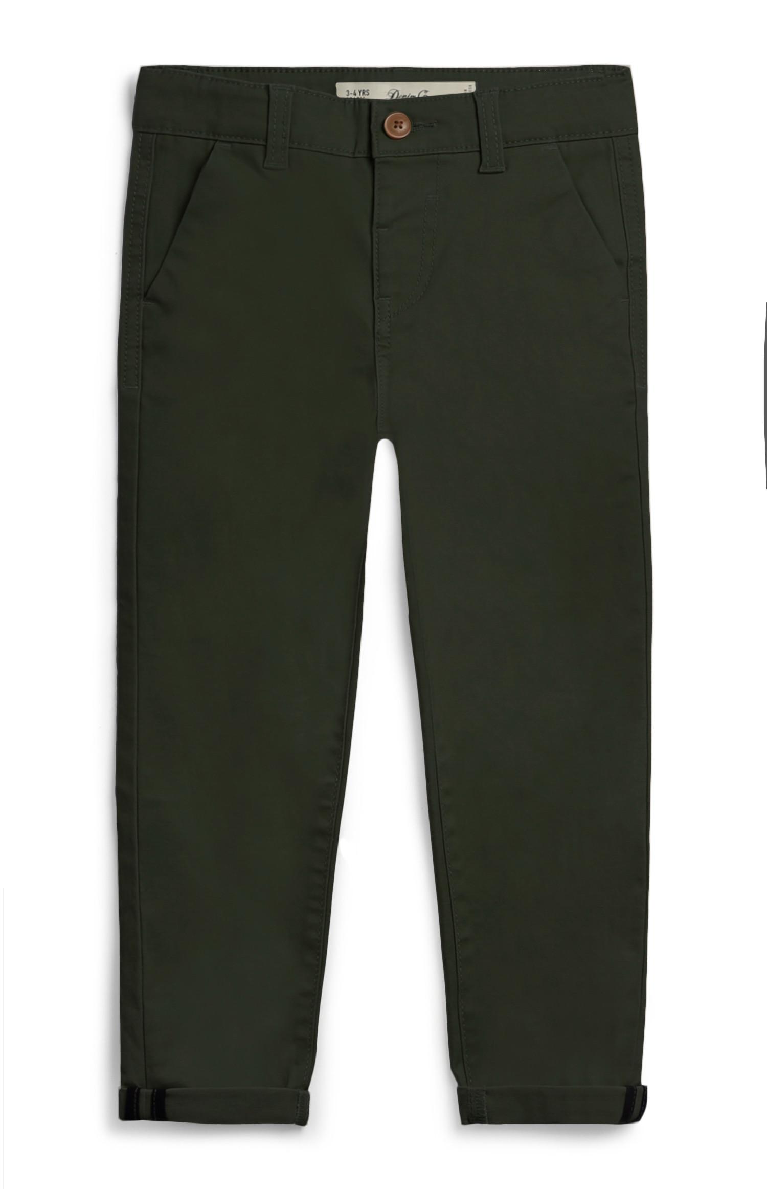 Chinos color caqui para niño pequeño