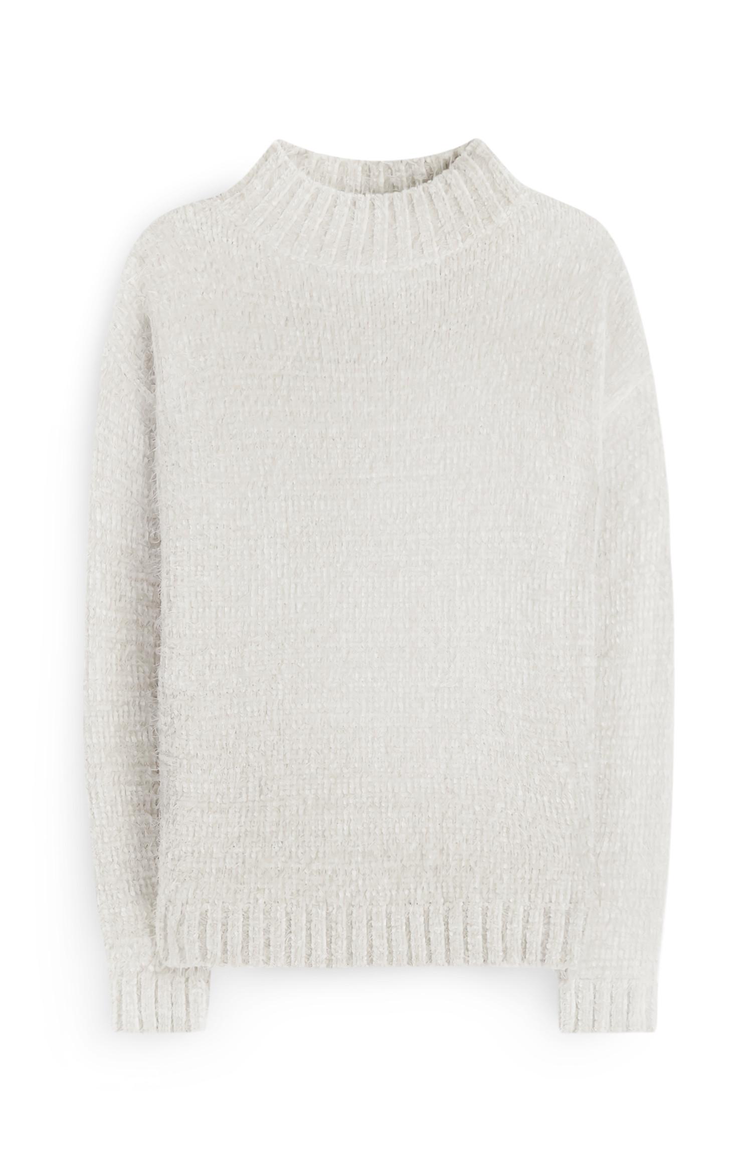 Pull blanc doux