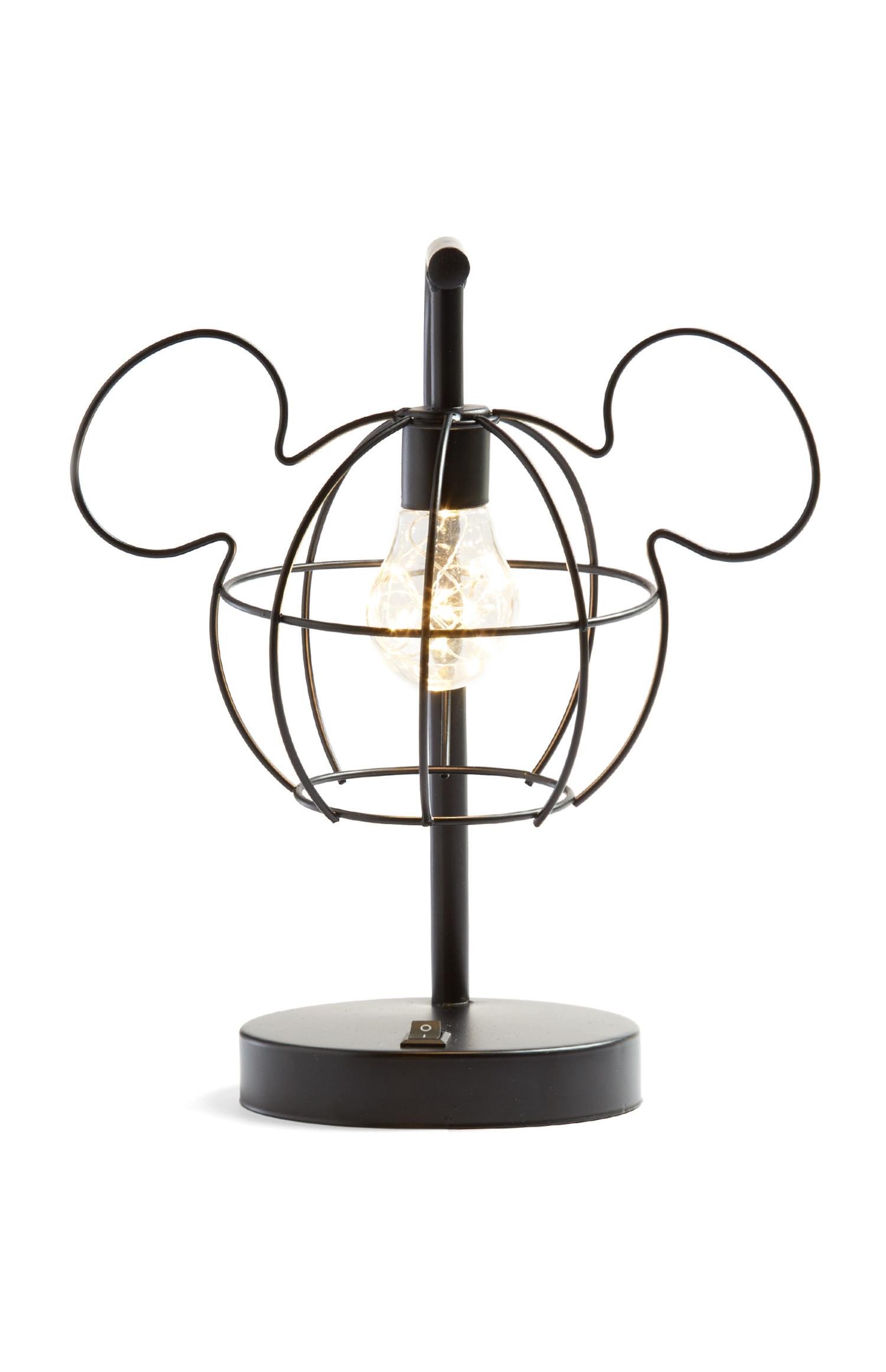 Lámpara decorativa negra de Mickey