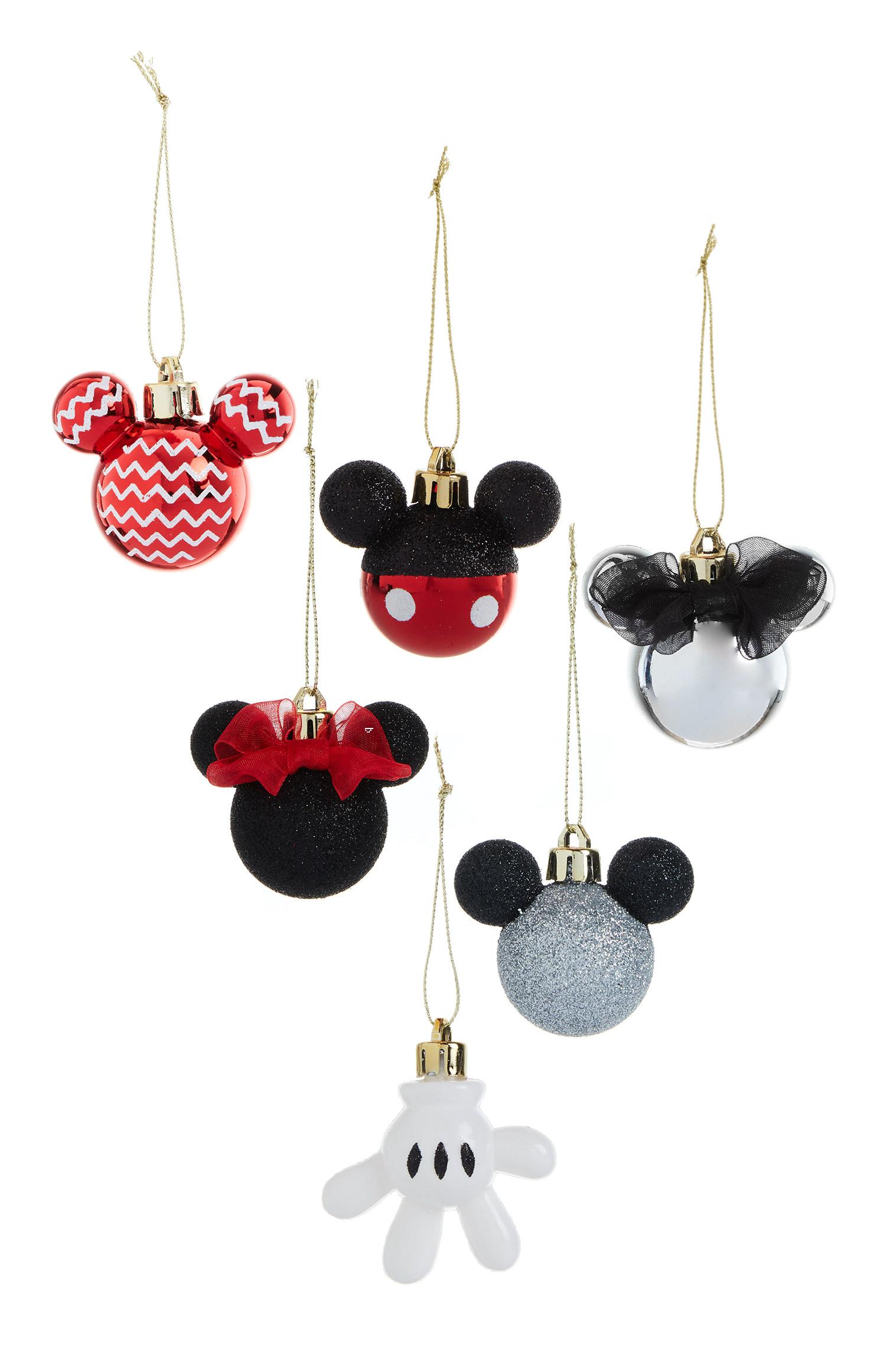 Lot De 25 Décorations Pour Sapin De Noël Mickey Mouse Roses