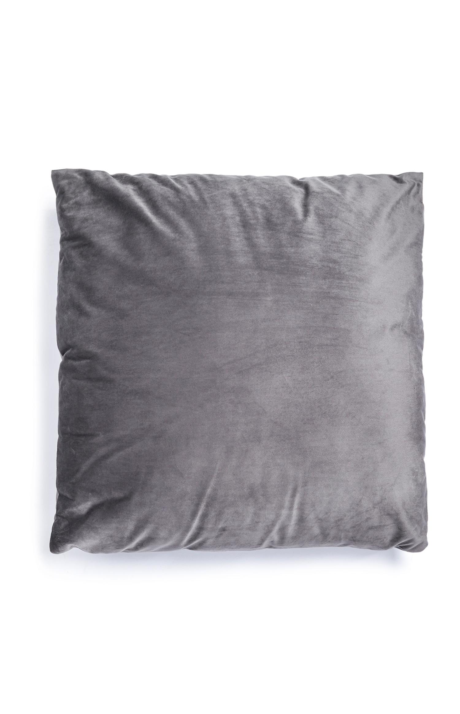 Cojín grande color gris