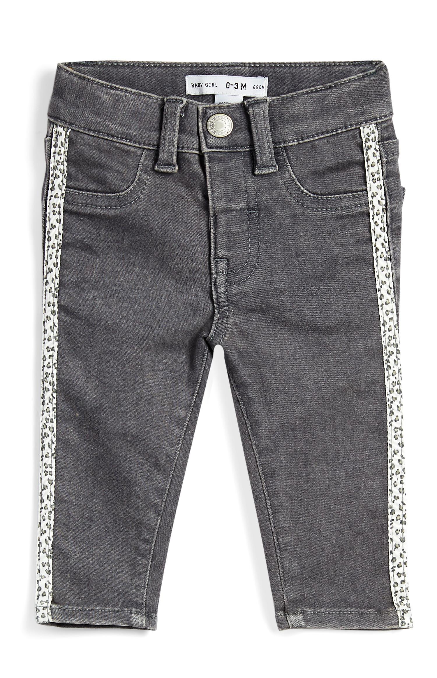 Dekliške sive hlače za dojenčke